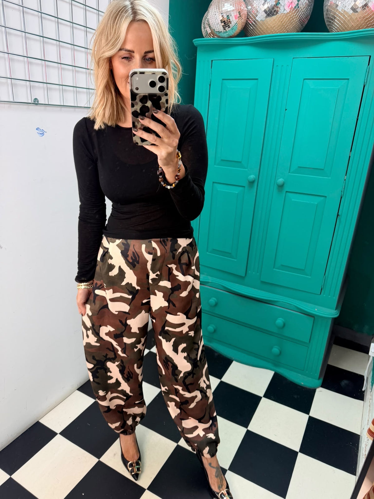 Classy camo trousers - Khaki and chocolate