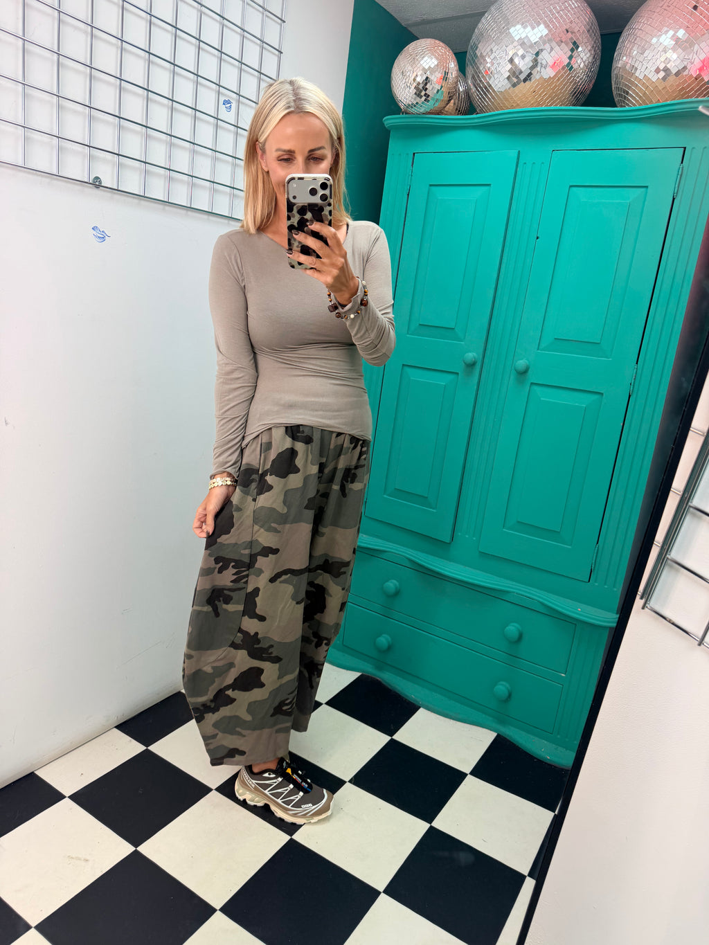 Barrel Camouflage Trousers Light Khaki