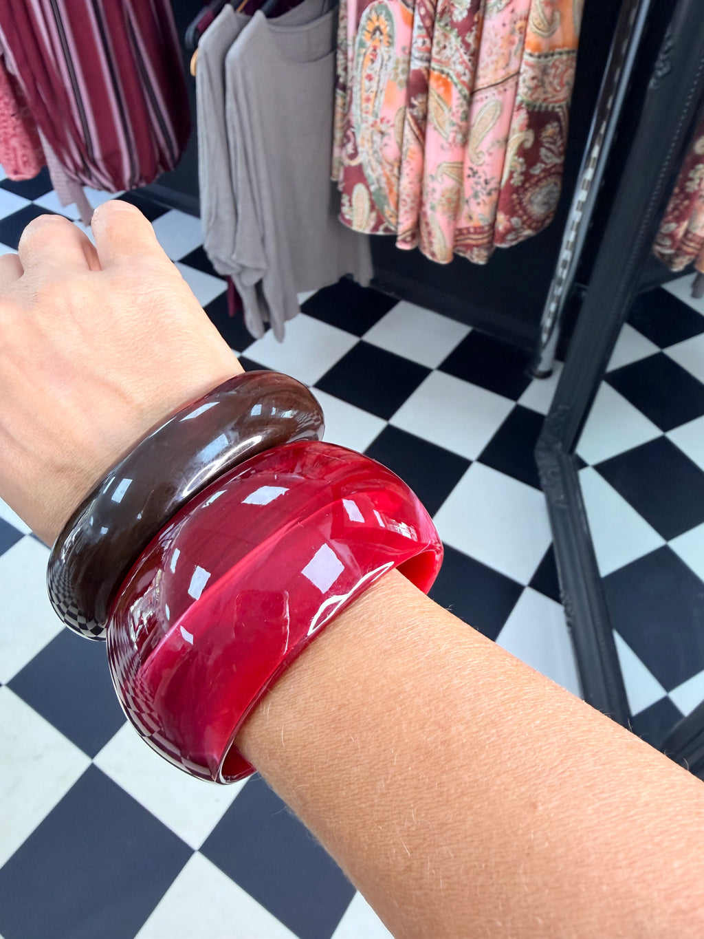 On Trend Chunky Bangle Berry