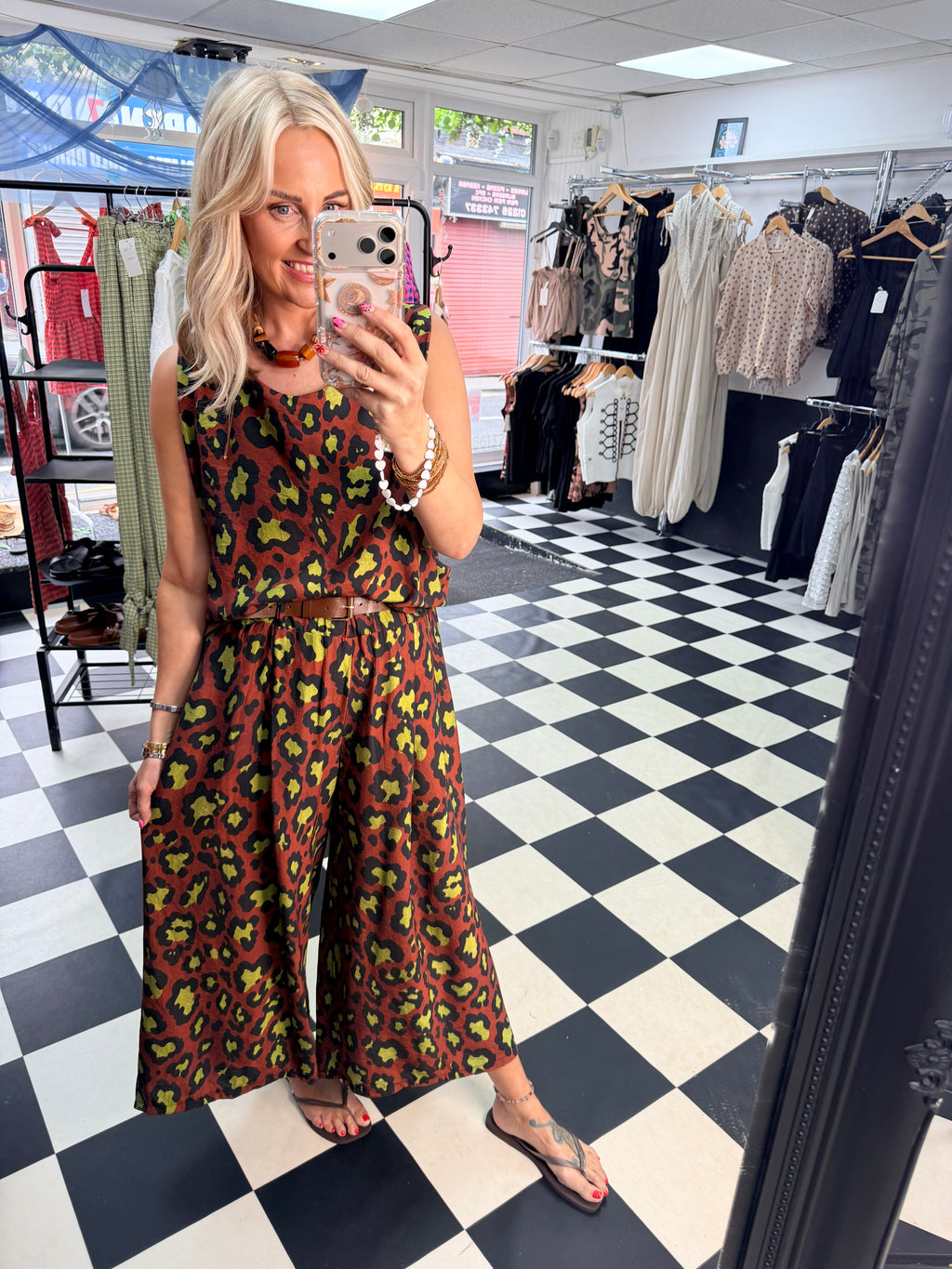 Animal co ord Chocolate and Lime