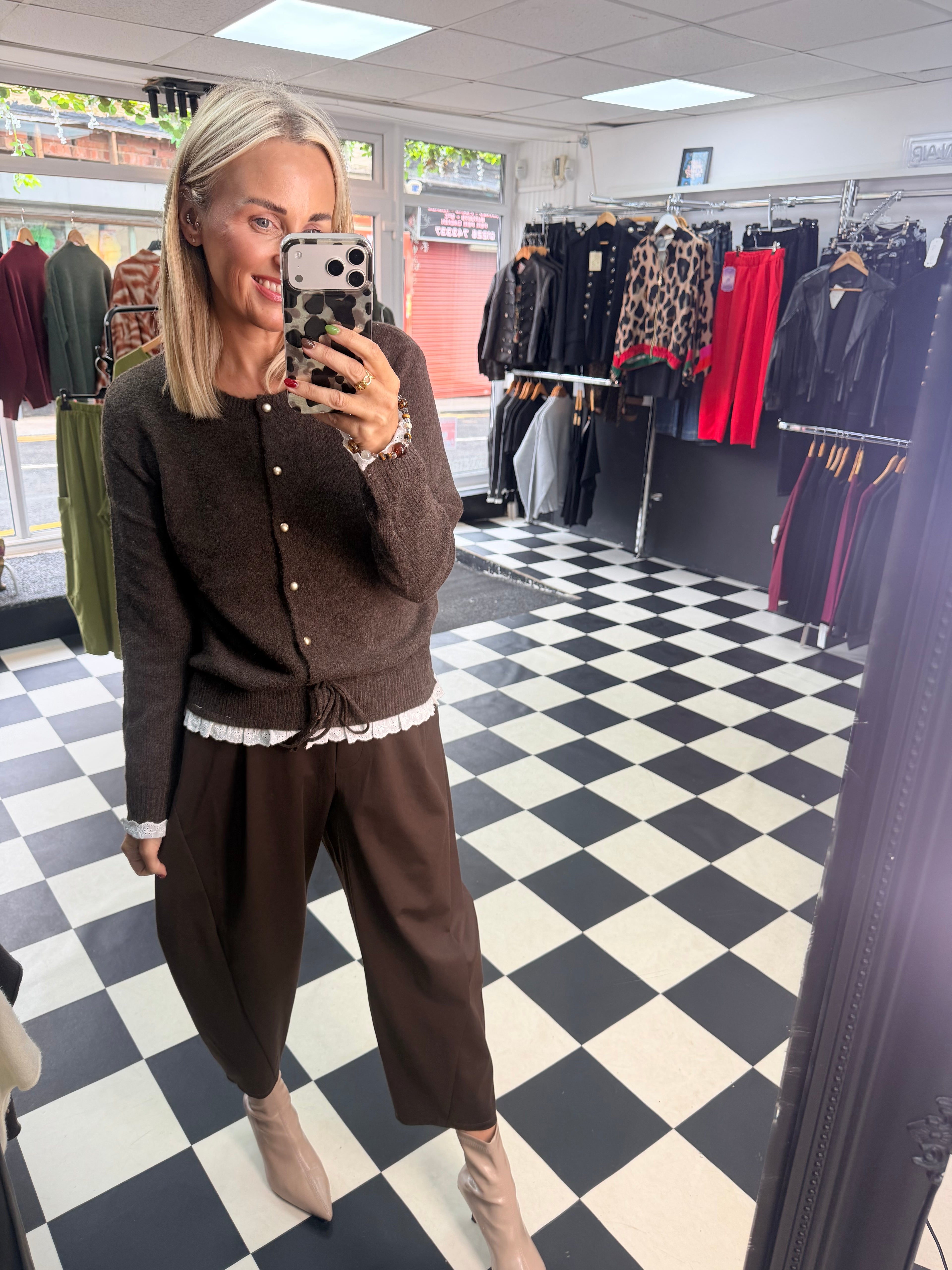 Dolly Cardigan Chocolate