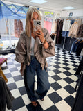 Ruffle Lightweight Jacket Taupe - Pre Order due in Friday next week approx