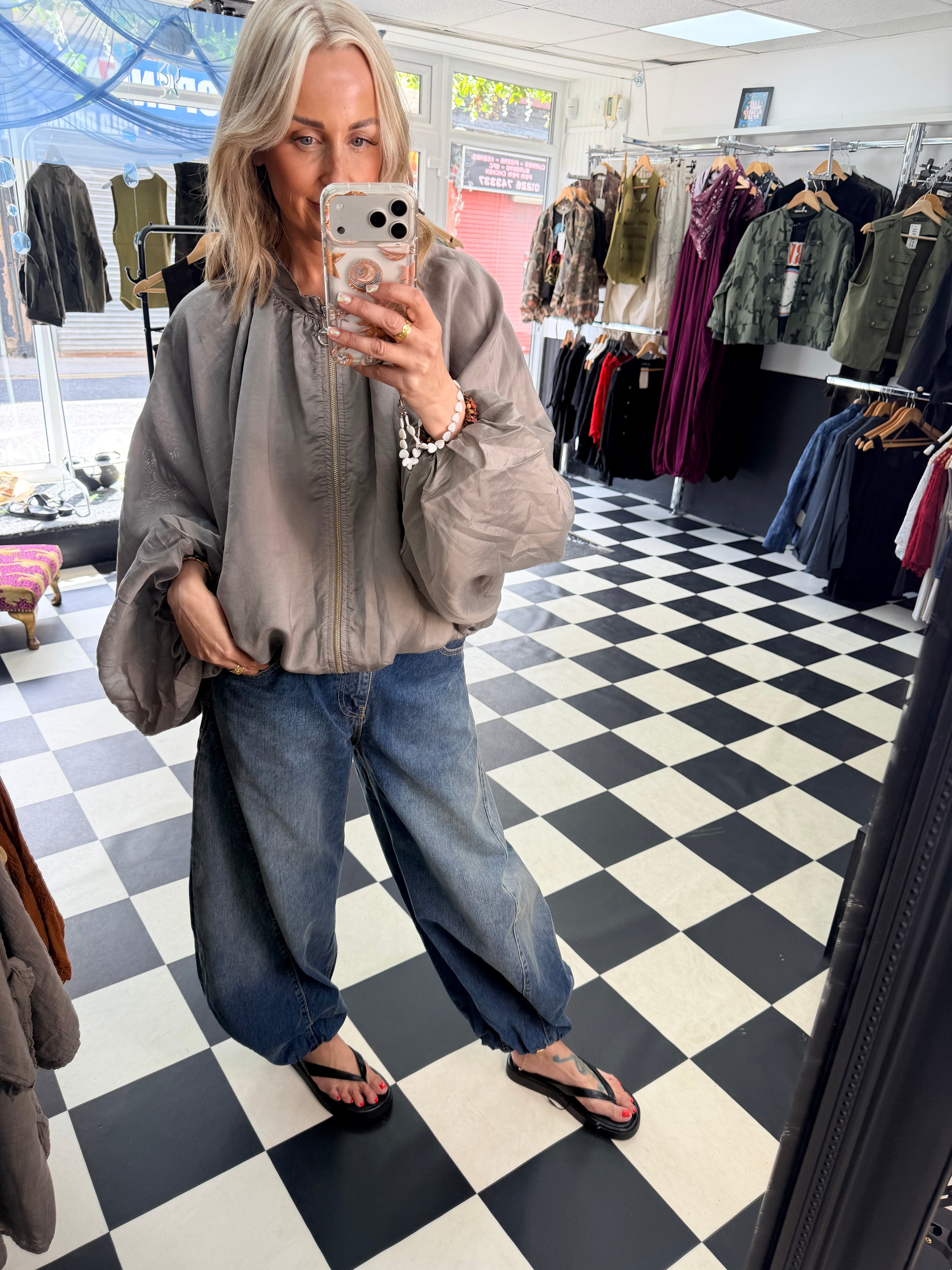 Balloon Jacket Taupe