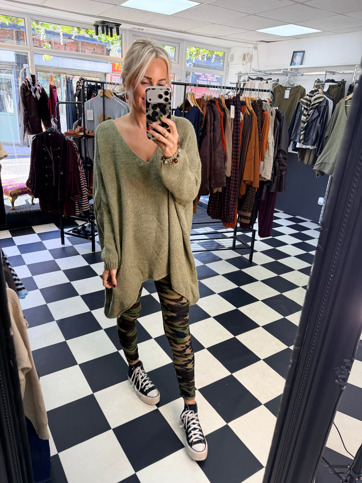 Over Sized Chunky Knit Green
