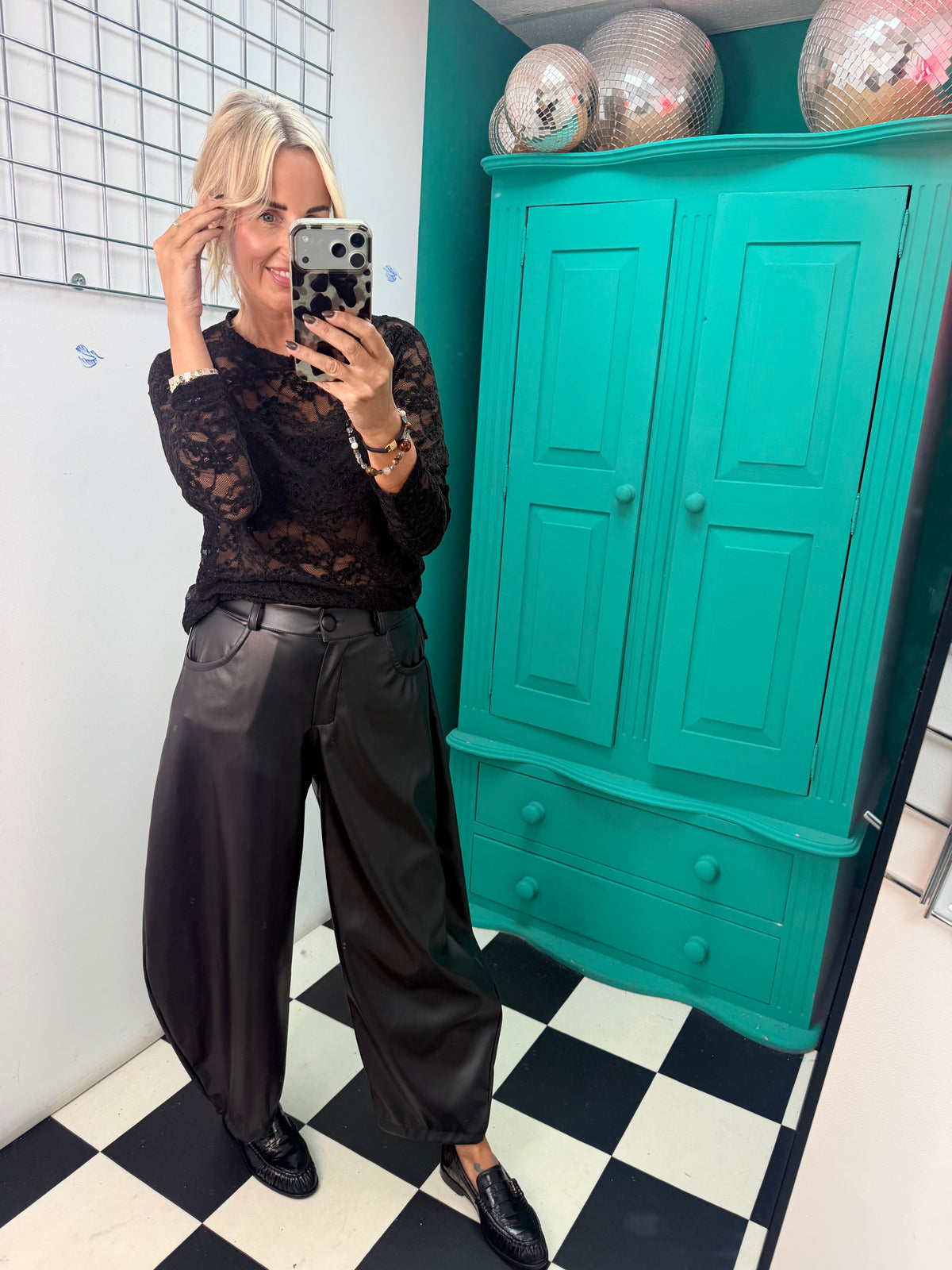 Lace Top Black
