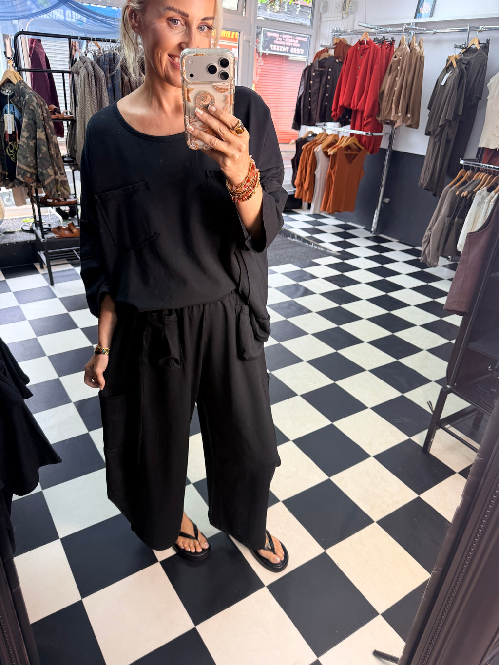 Utility top black