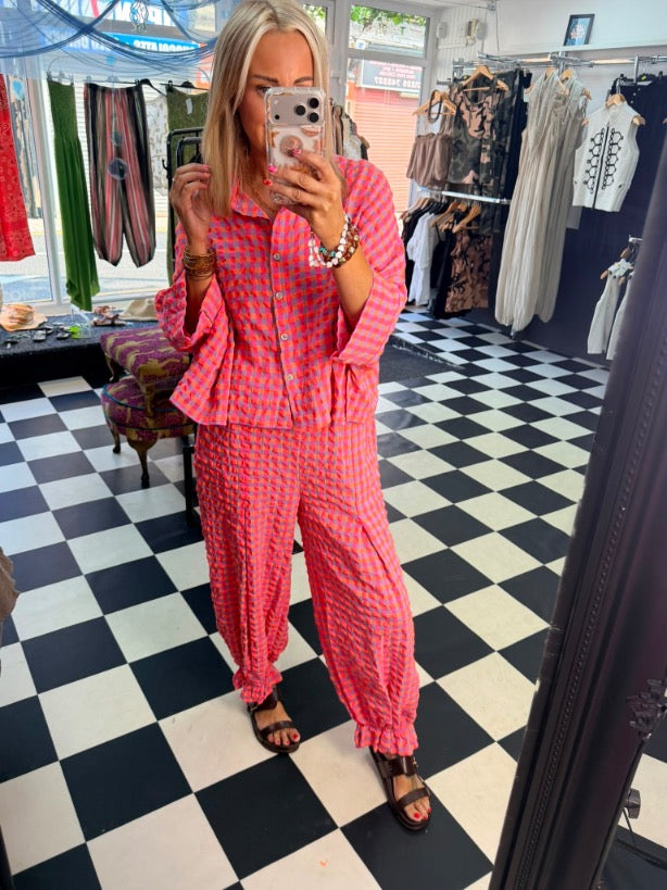 Neon Bloomer Trouser Fuchsia / Orange