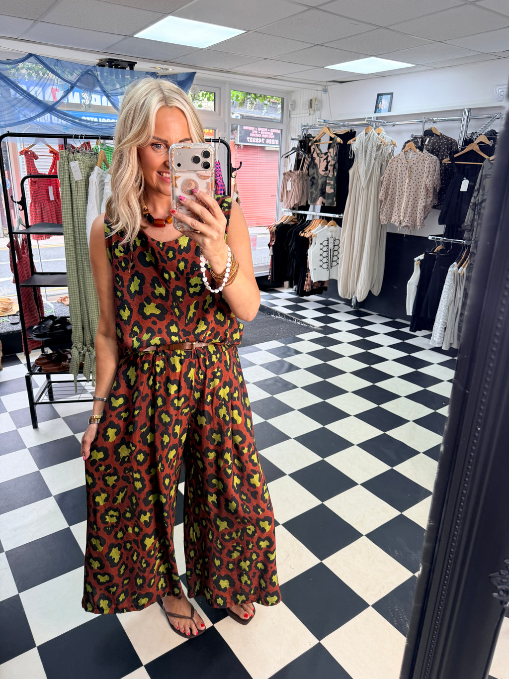 Animal co ord Chocolate and Lime