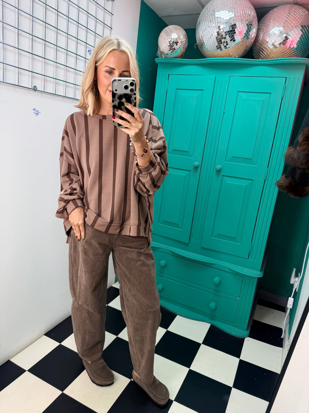 The Autumn stripe - Mocha and Chocolate