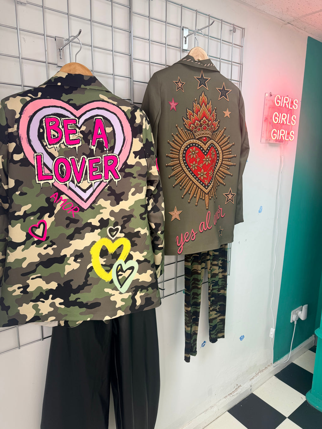 Amor Khaki Heart & Star Blazer