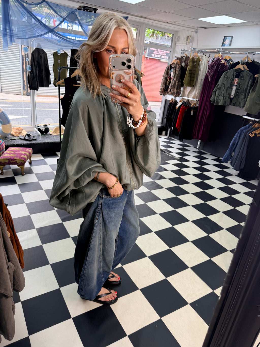 Balloon Jacket Khaki