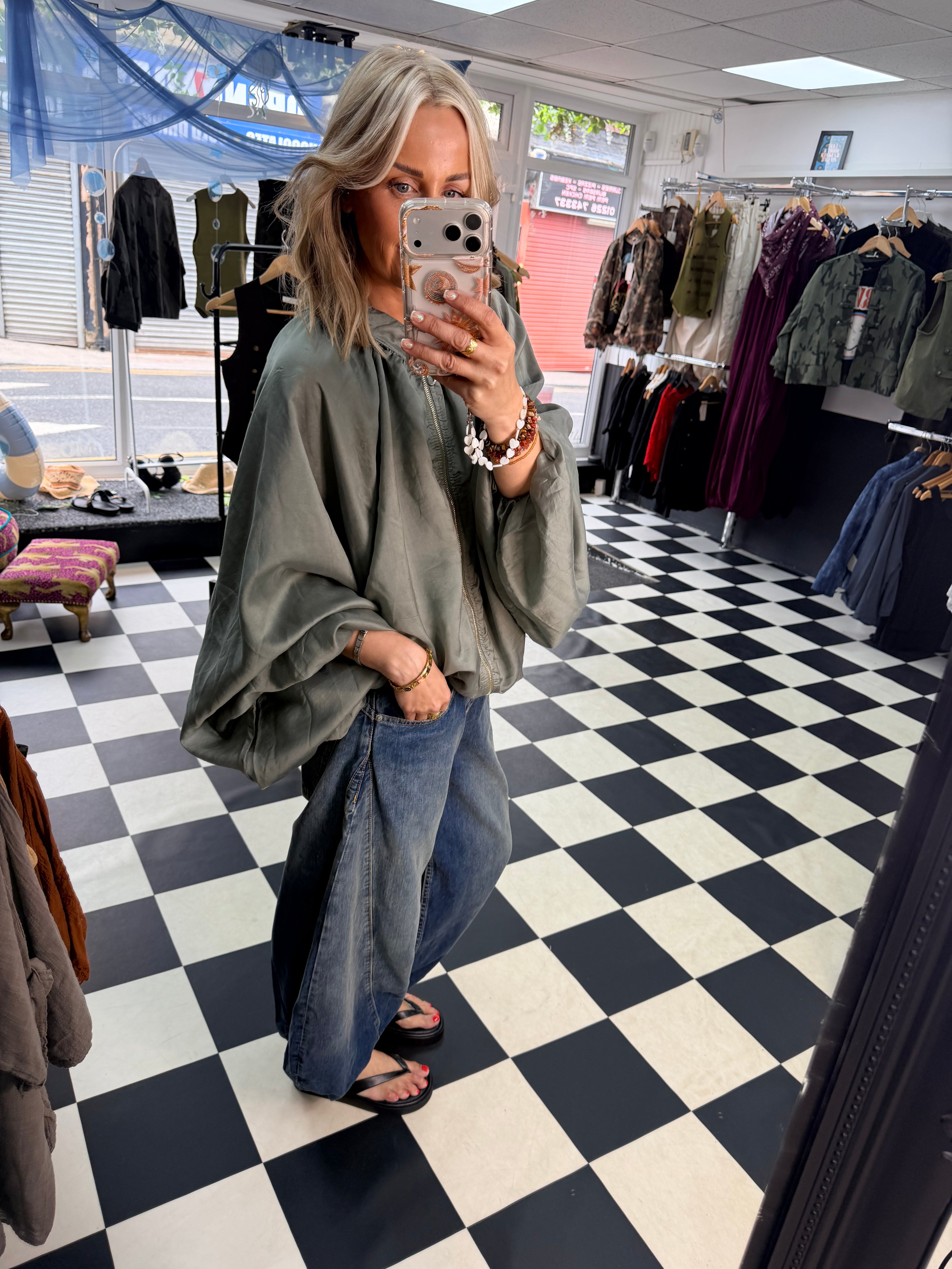 Balloon Jacket Khaki