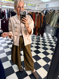Zeta Otto Cream Jersey Military Jacket