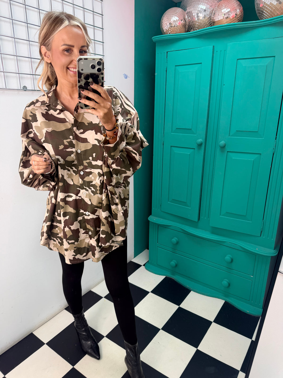 Camo Club Oversized Stripe Shirt Special Buy
