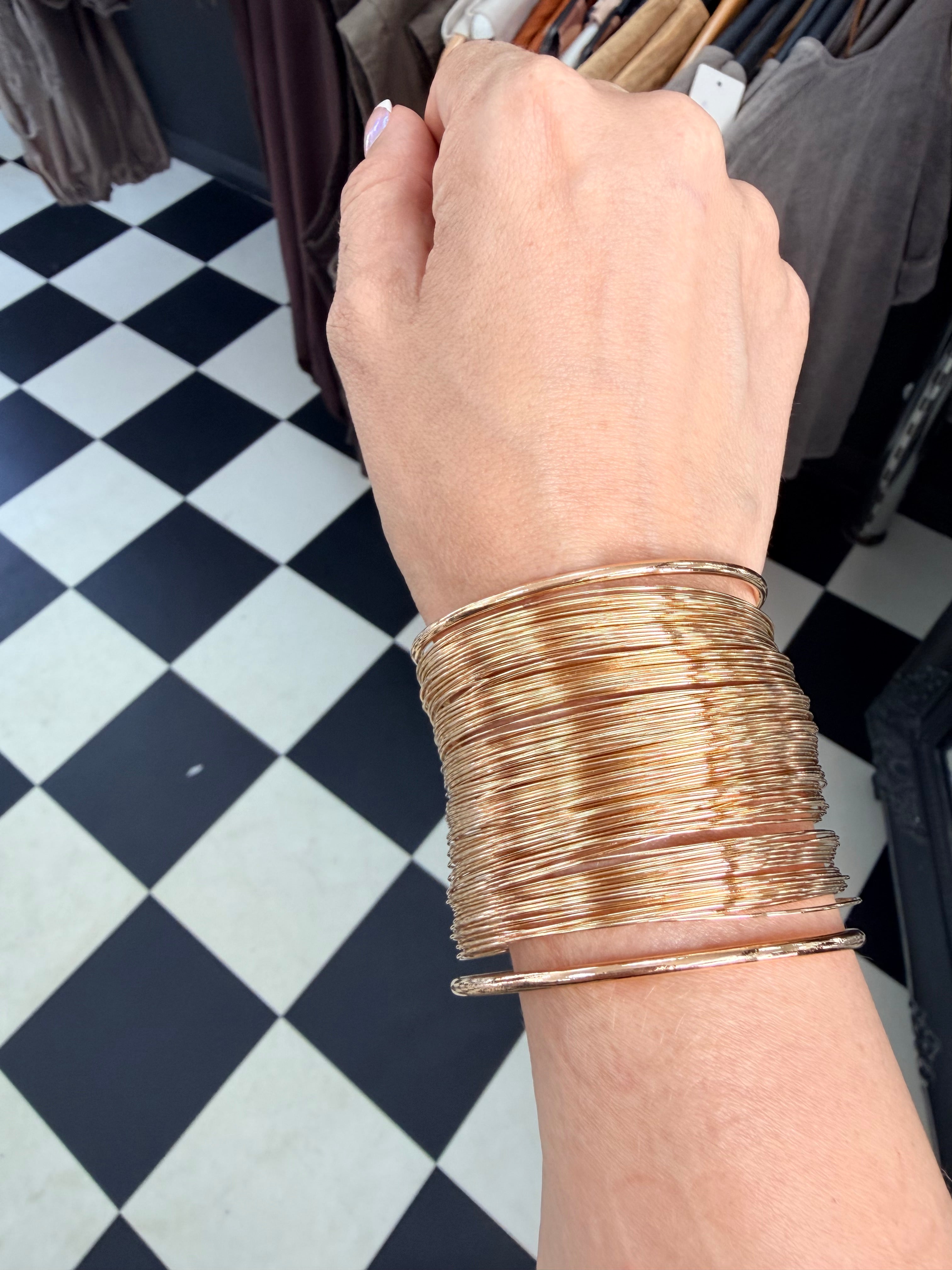 Gold Cuff Bangle