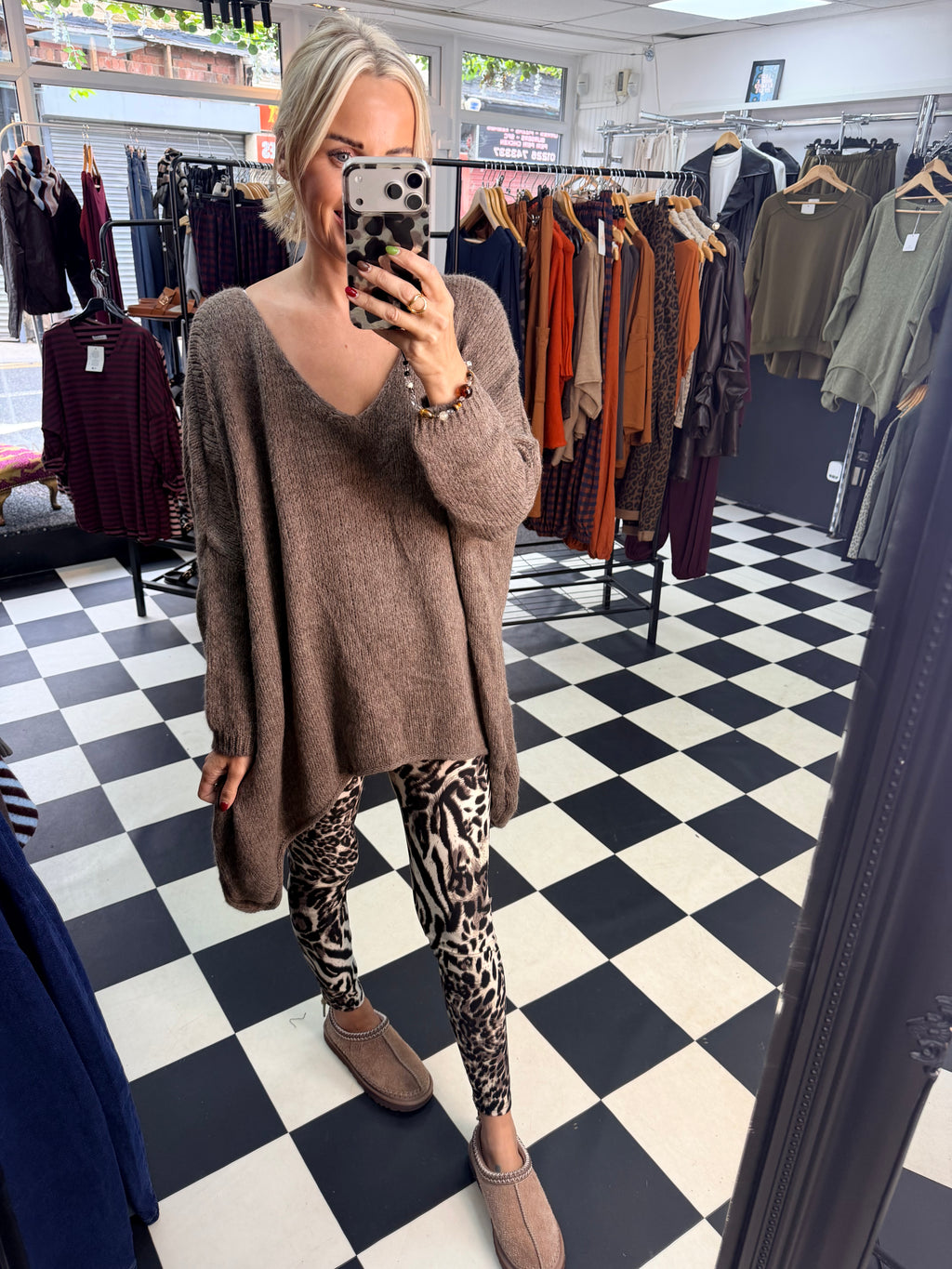 Over Sized Chunky Knit Mocha