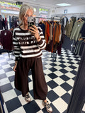 Stripe NY Jumper Chocolate