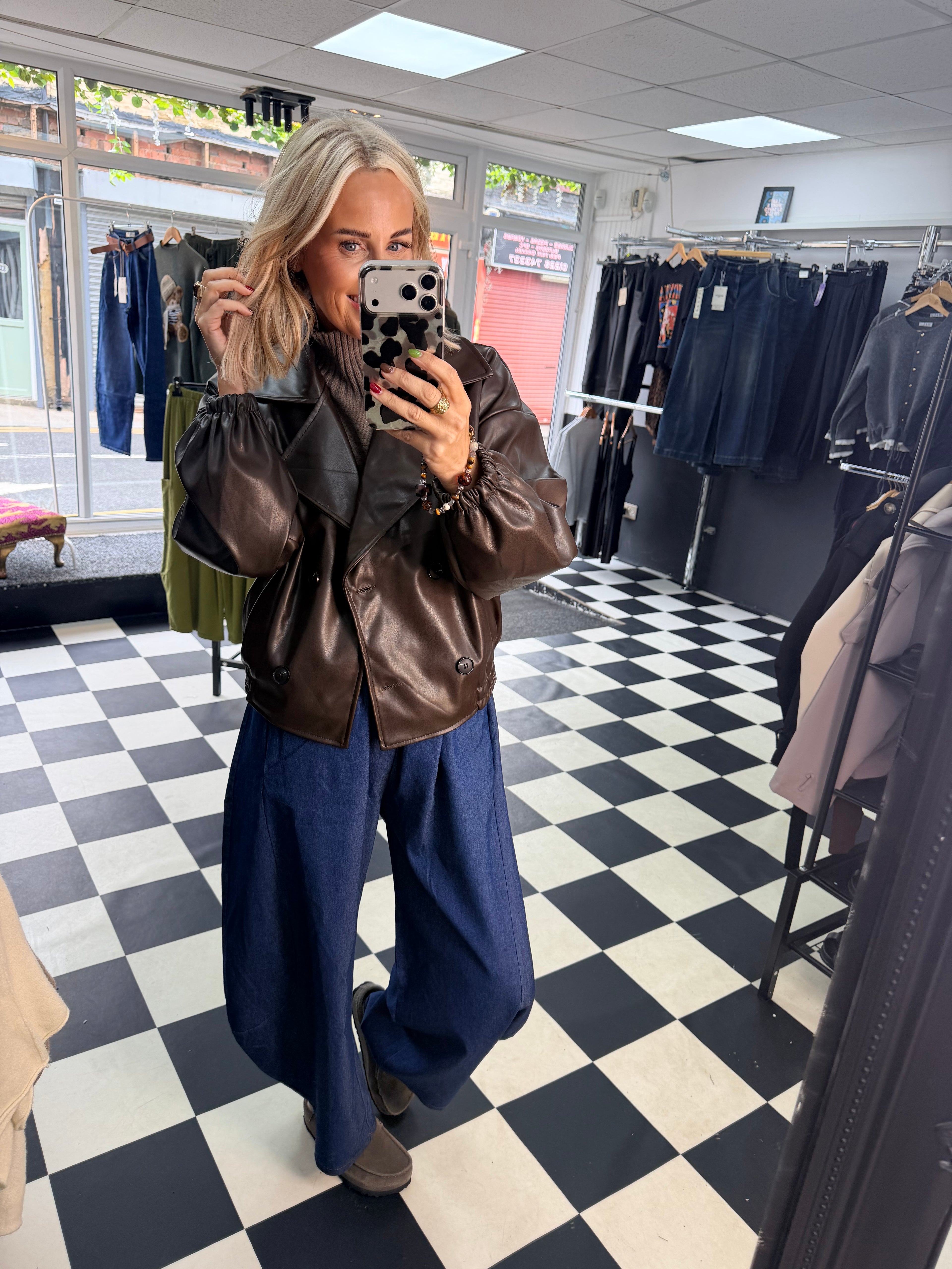 Barrel Leg Denim Jean