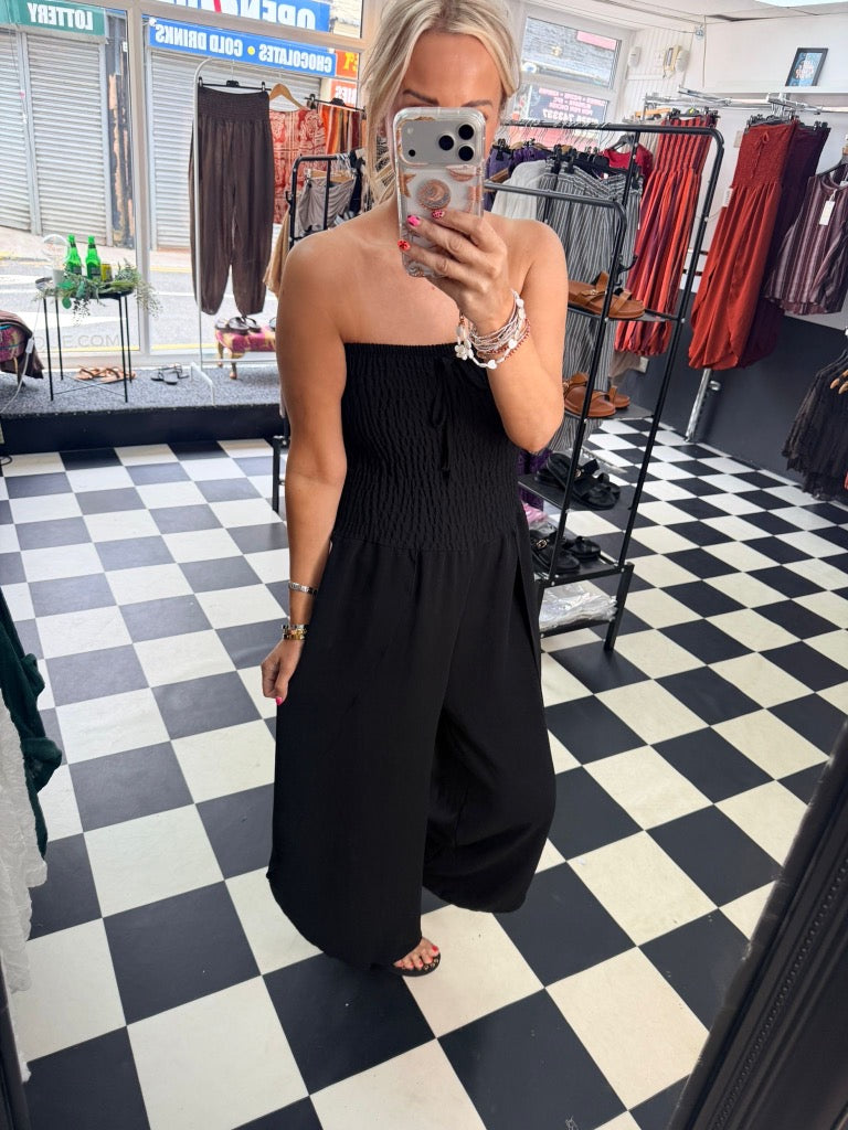 Bandeau Jumpsuit Black