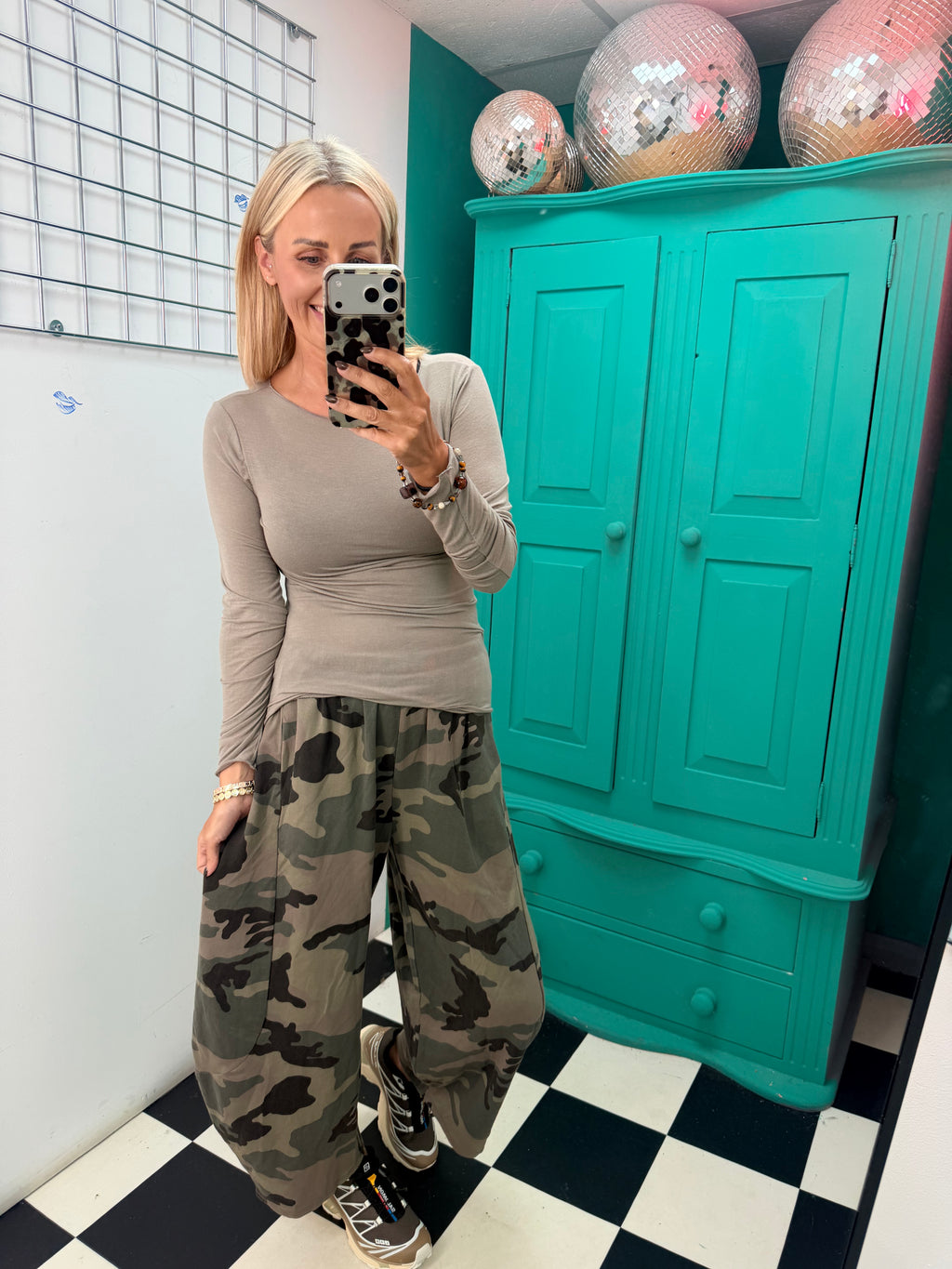 Barrel Camouflage Trousers Light Khaki