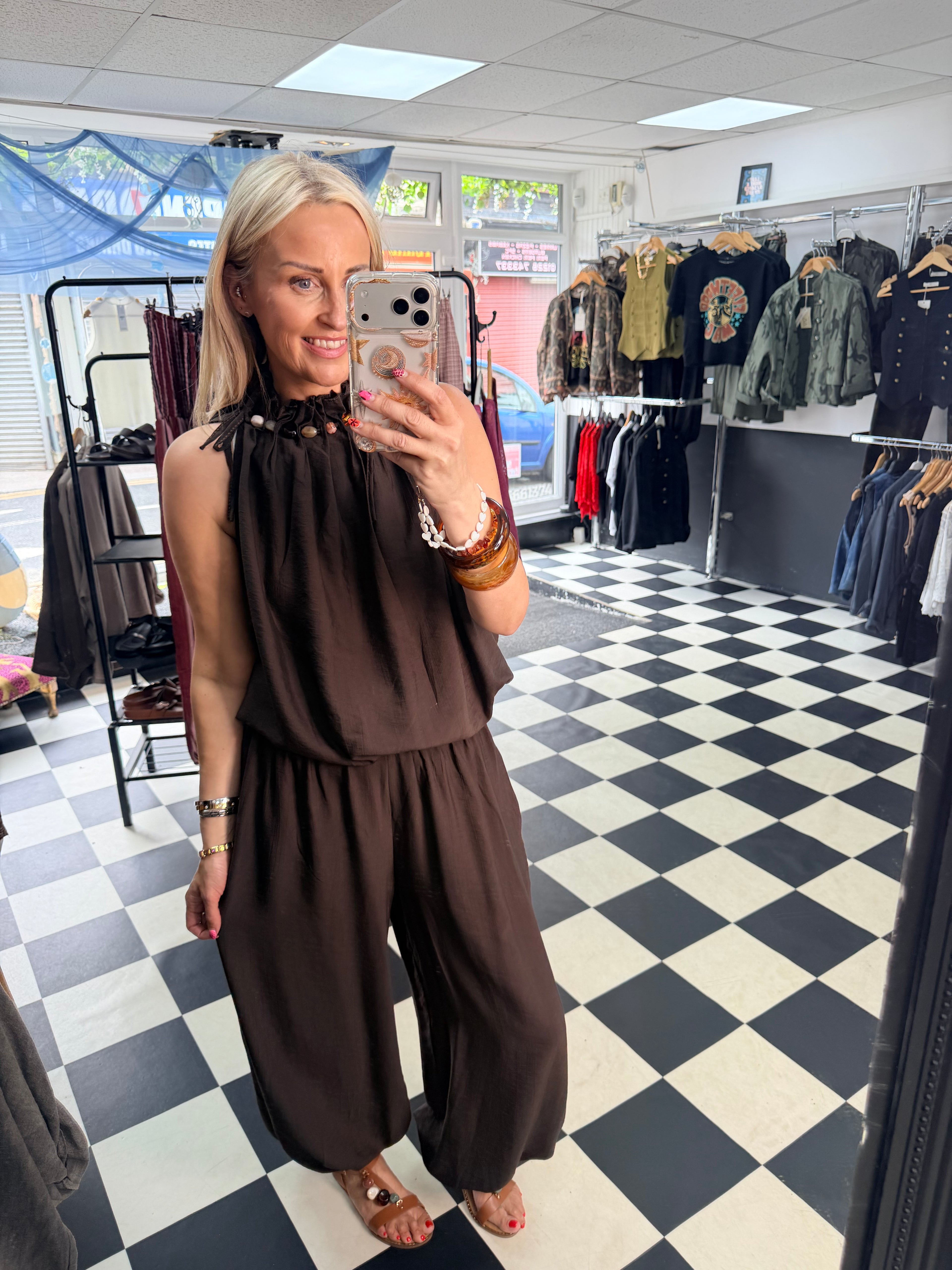 Pebble Co Ord Chocolate