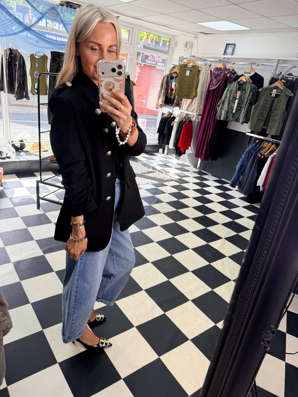 Military blazer Black