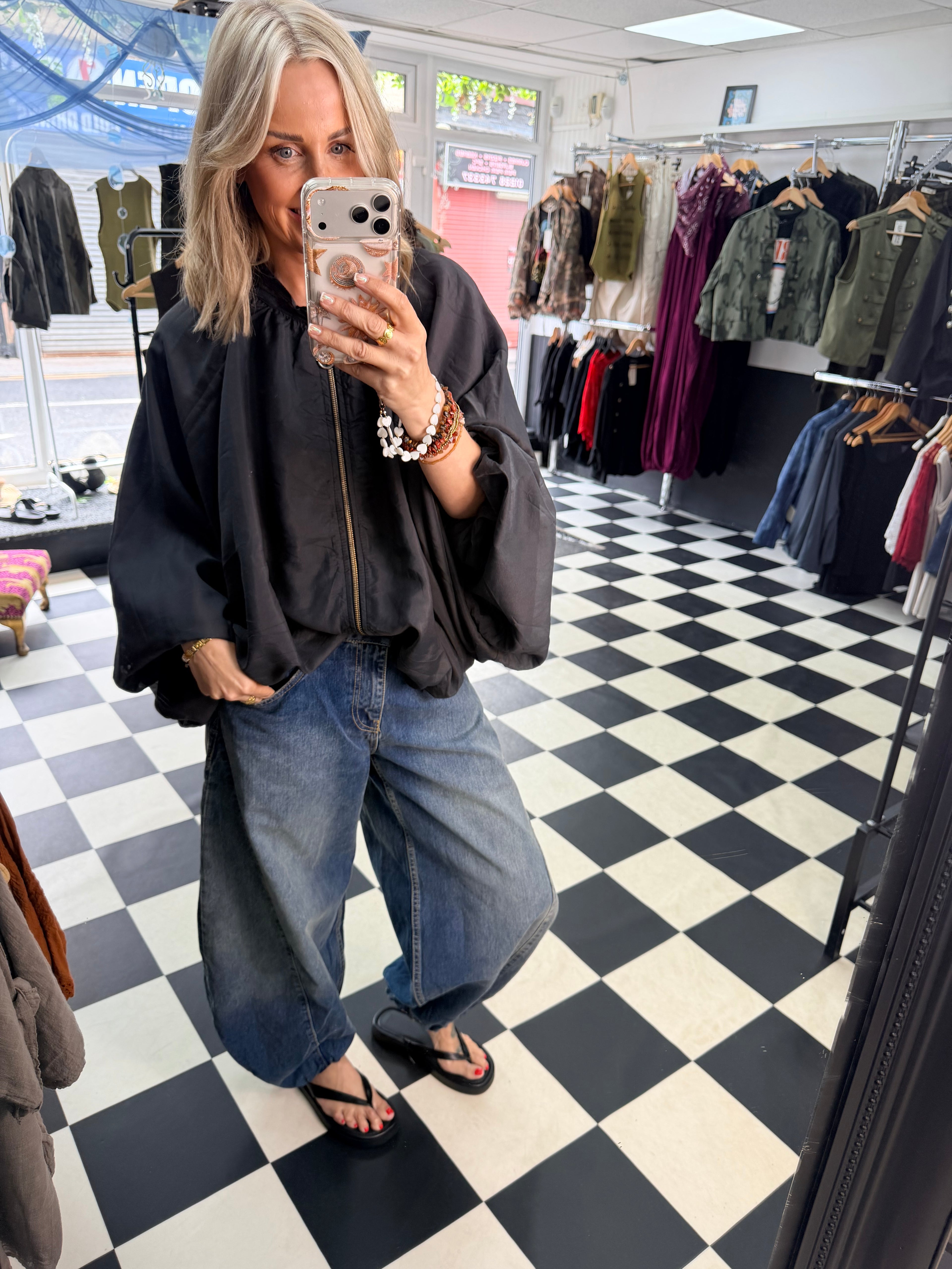 Balloon Jacket Black