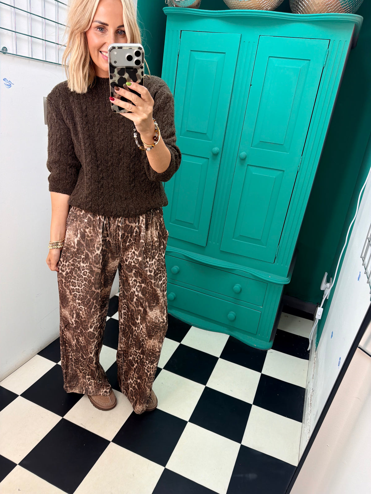 Leopard Cord Trousers