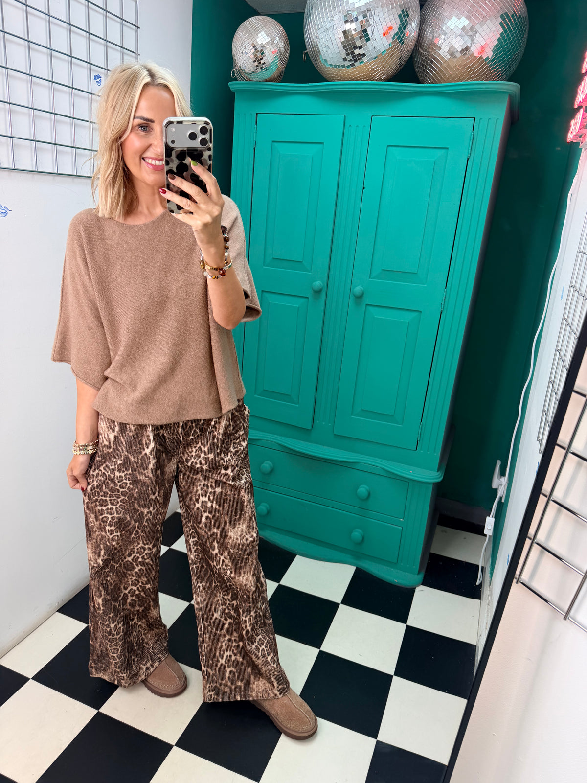 Leopard Cord Trousers