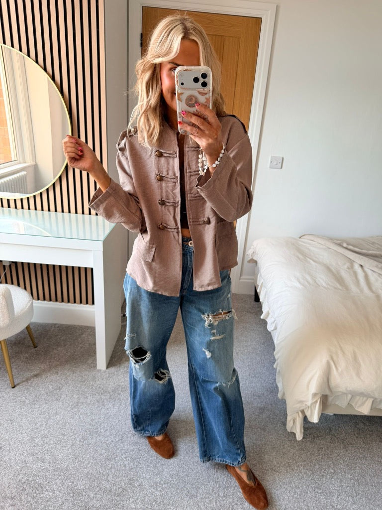 Military Jacket Taupe