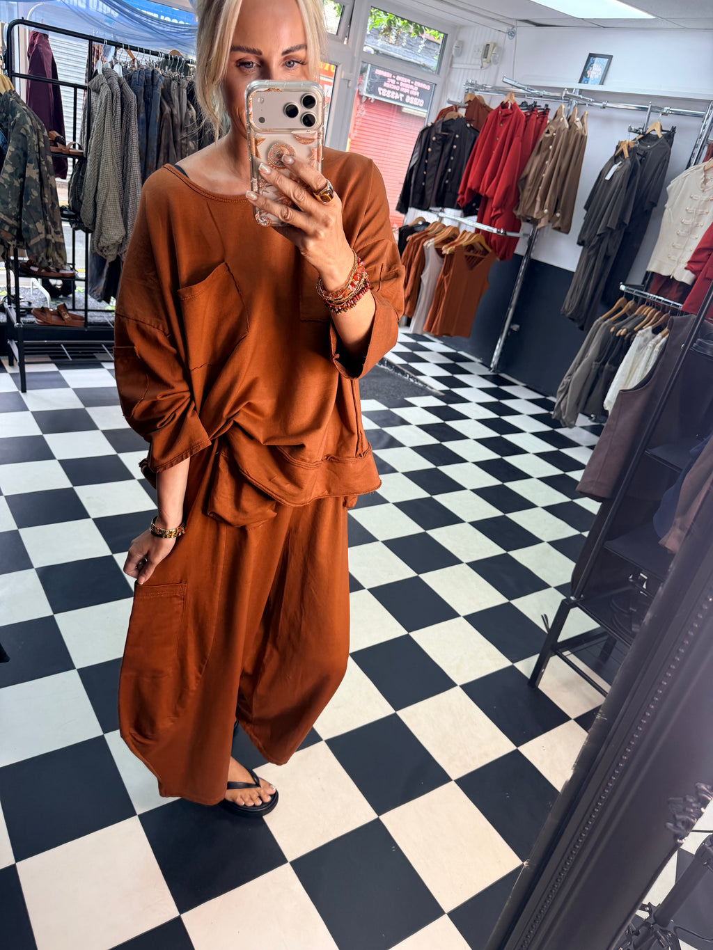 Utility Barrel Jogger Rust