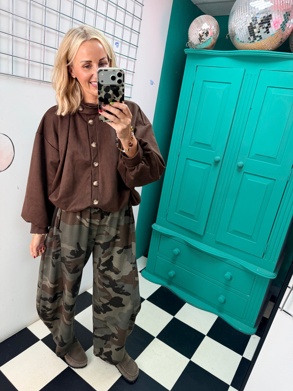 Suede Weekend Slouch Jacket Chocolate
