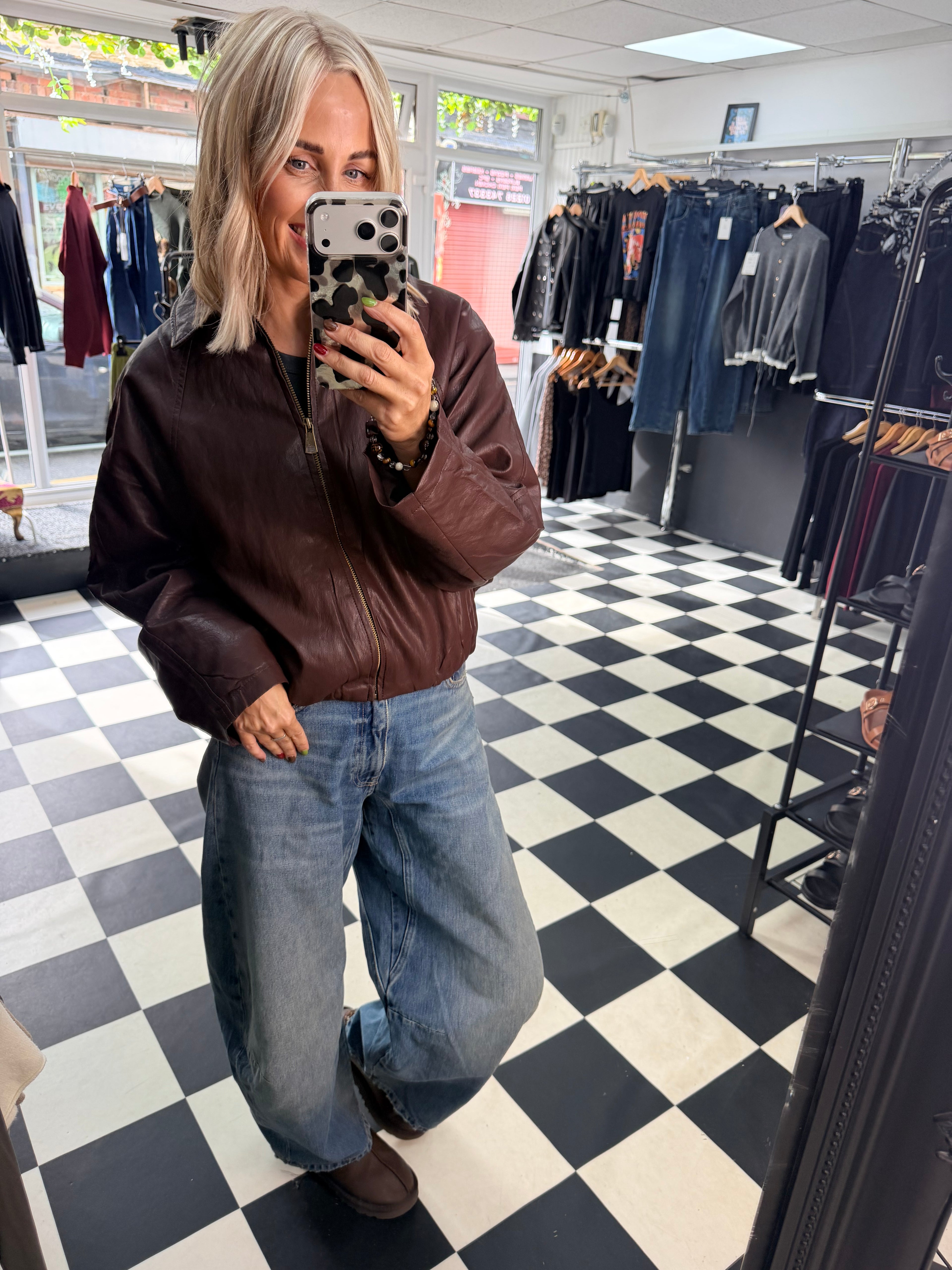 Buttery Bomber Jacket Deep Oxblood