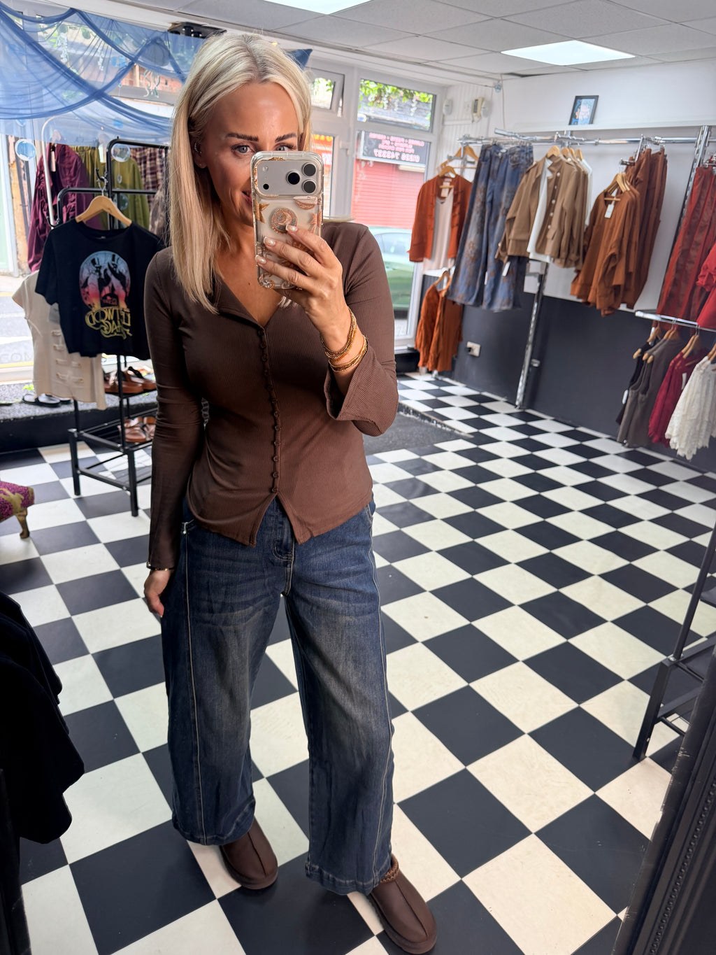Dark Denim Balloon Jean