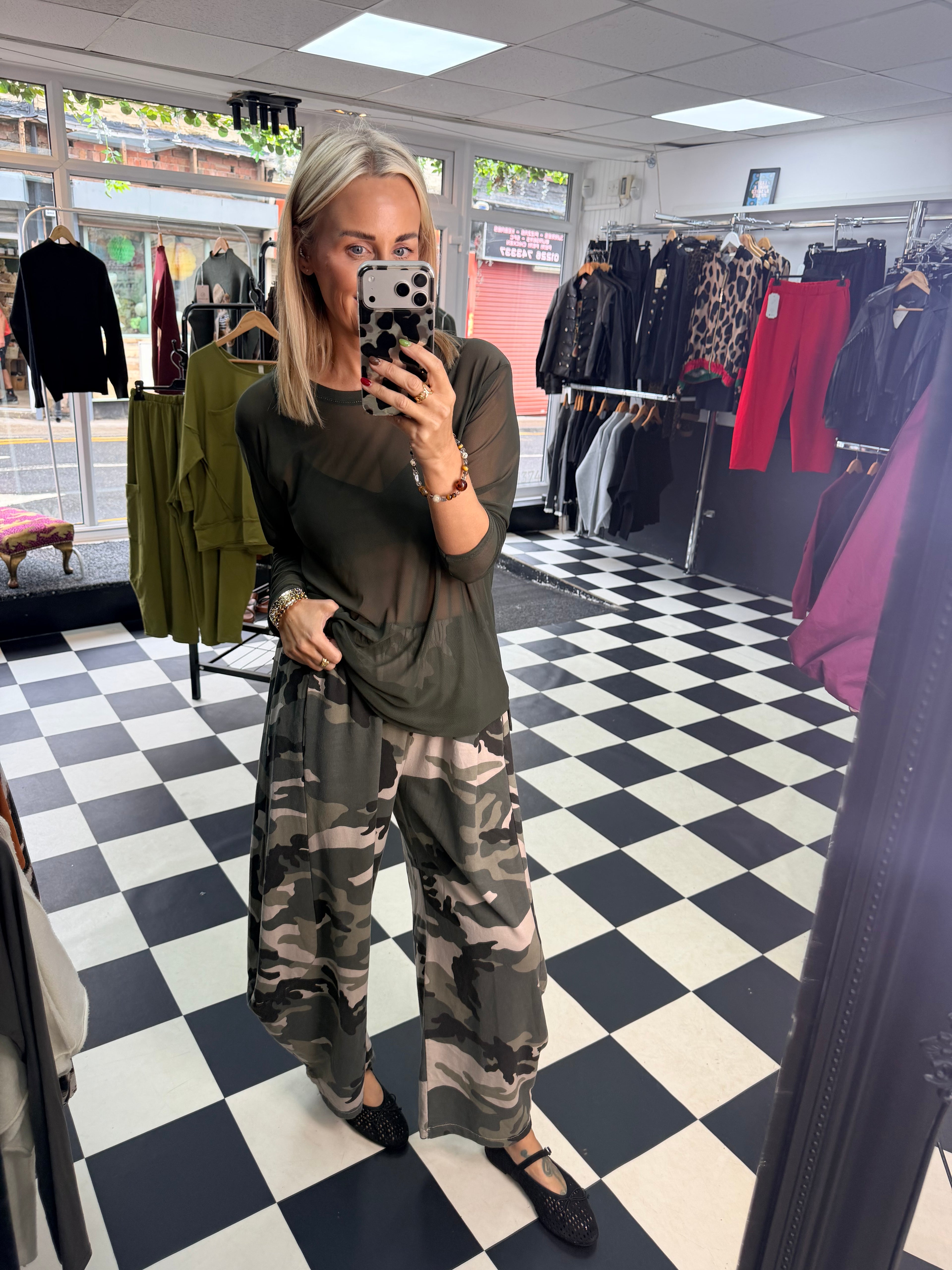 Hetti Camo Barrel Joggers