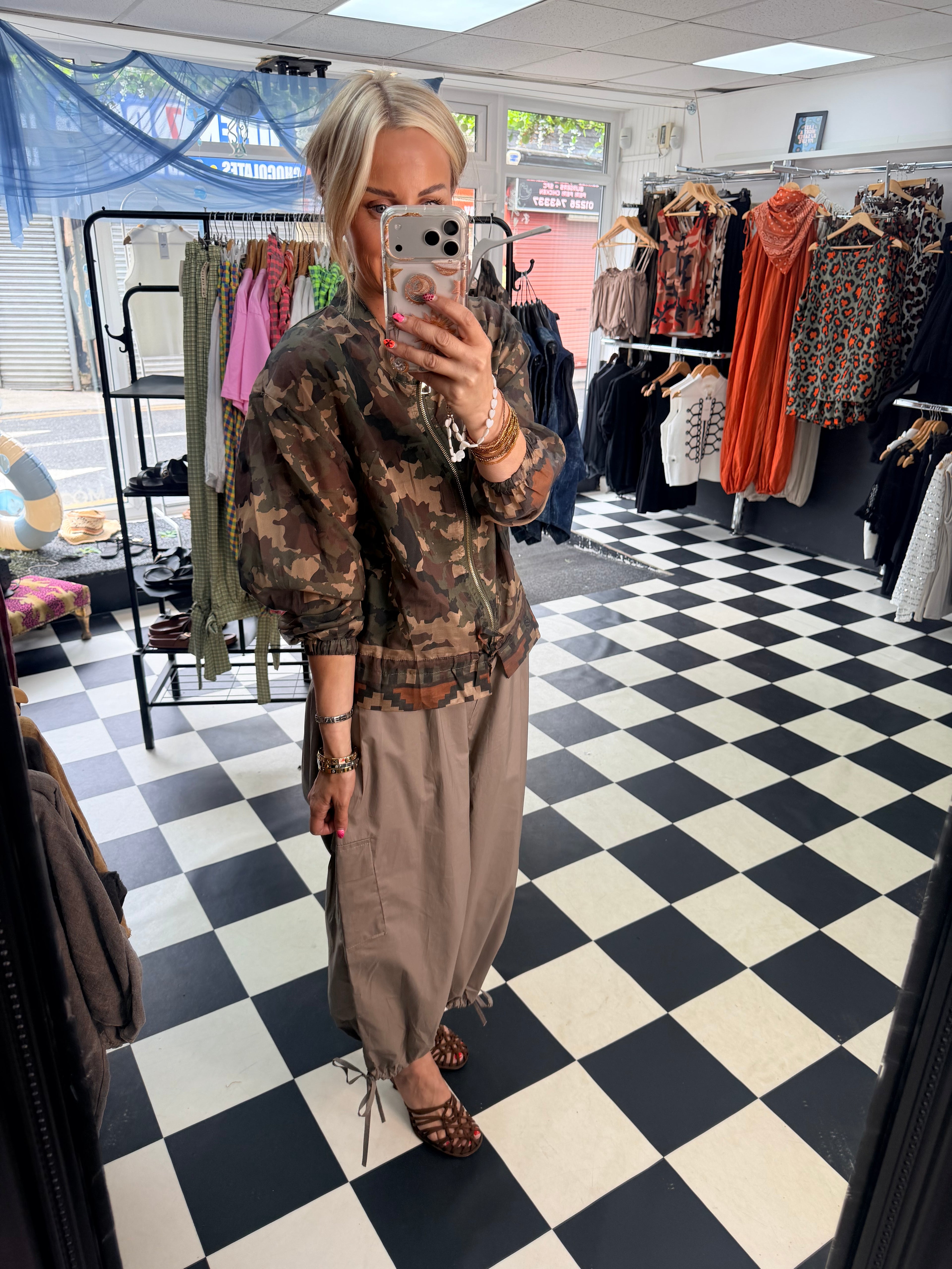 Lightweight Camo Jacket Khaki