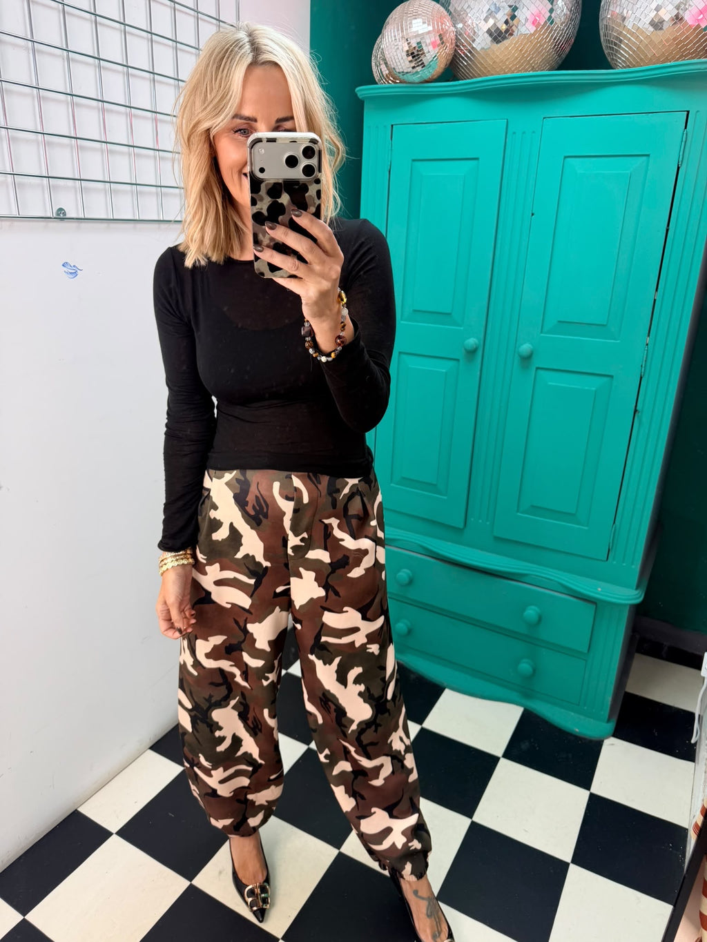 Classy camo trousers - Khaki and chocolate