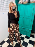 Classy camo trousers - Khaki and chocolate