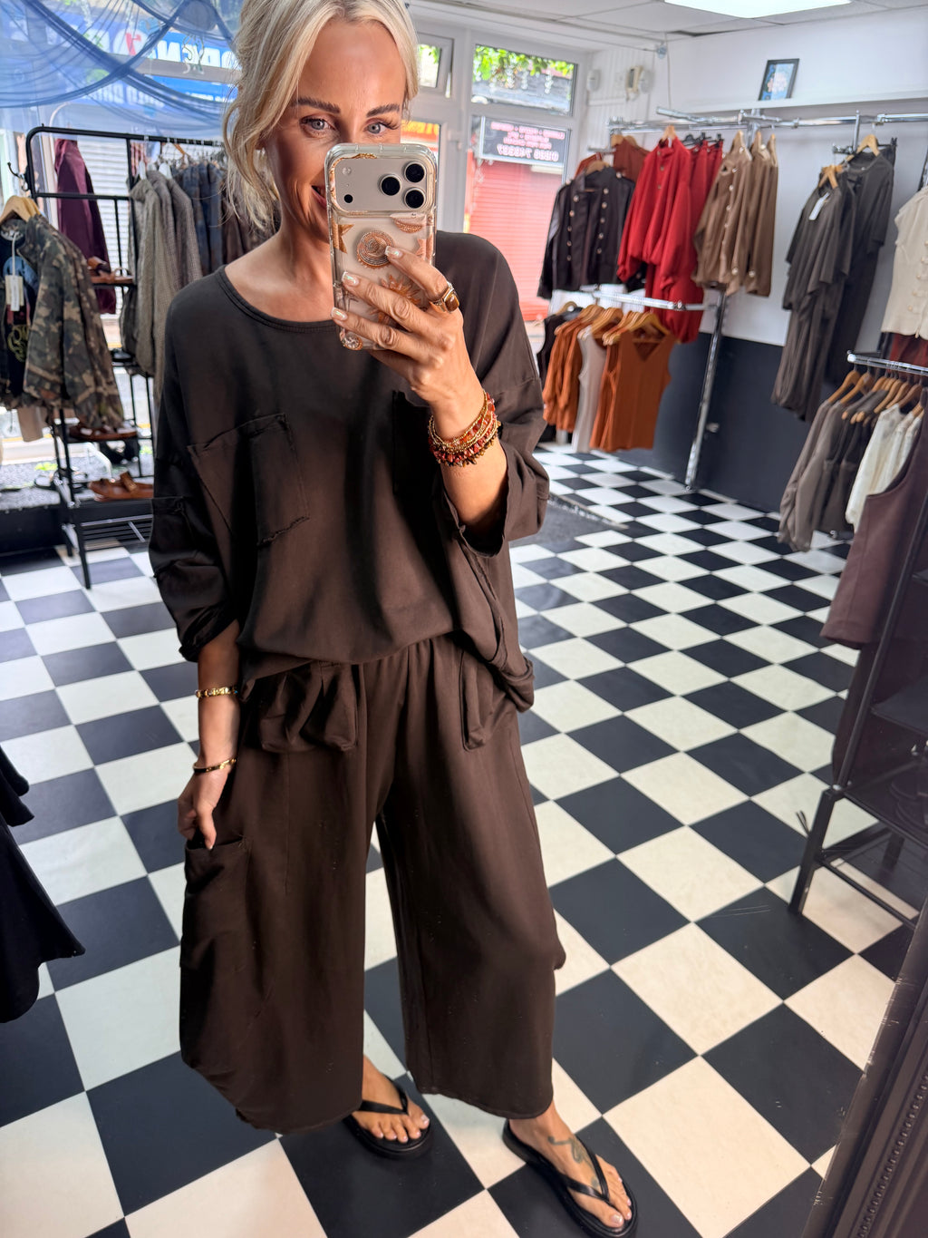 Utility Barrel Jogger Chocolate