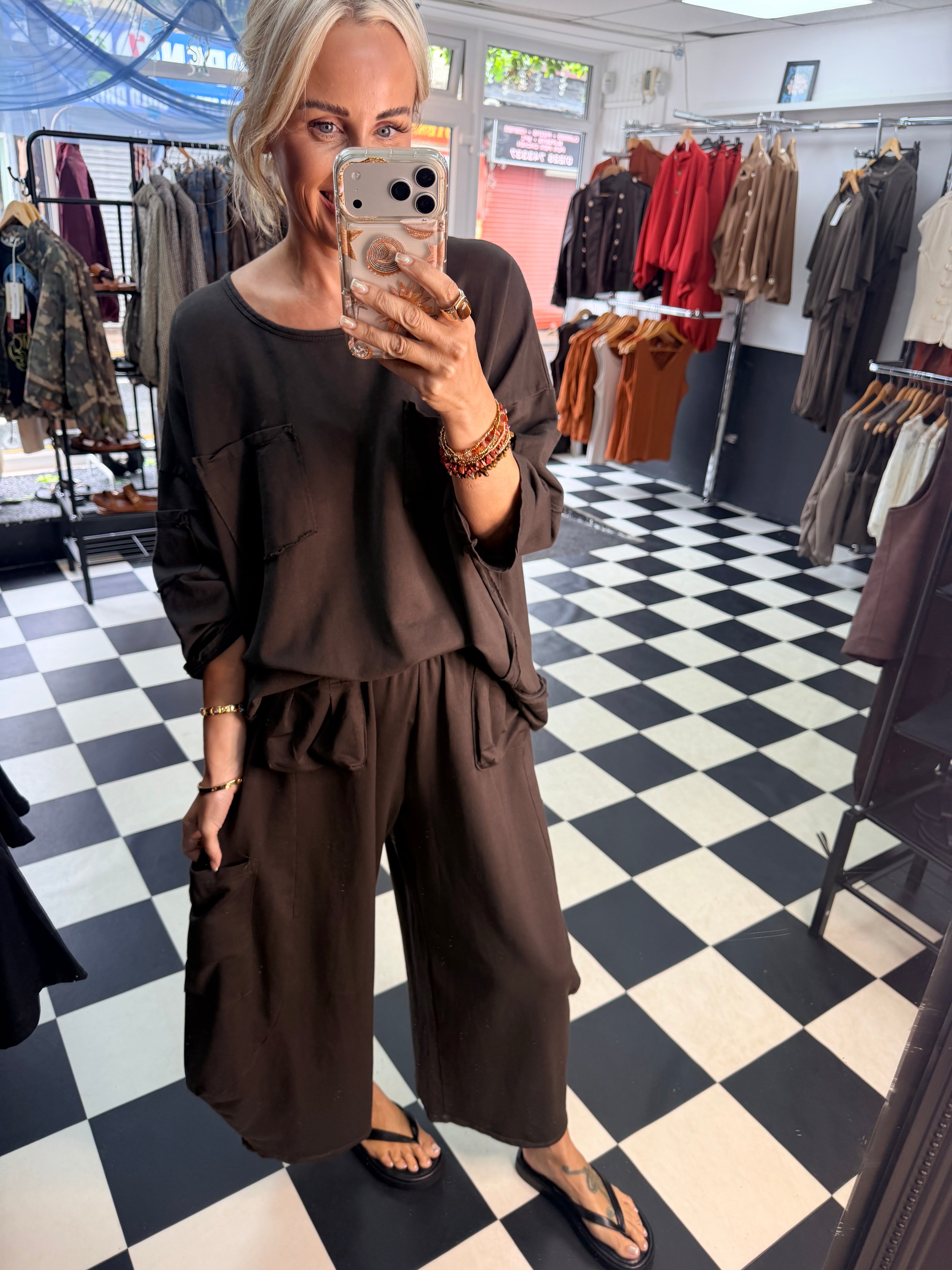 Utility Barrel Jogger Chocolate
