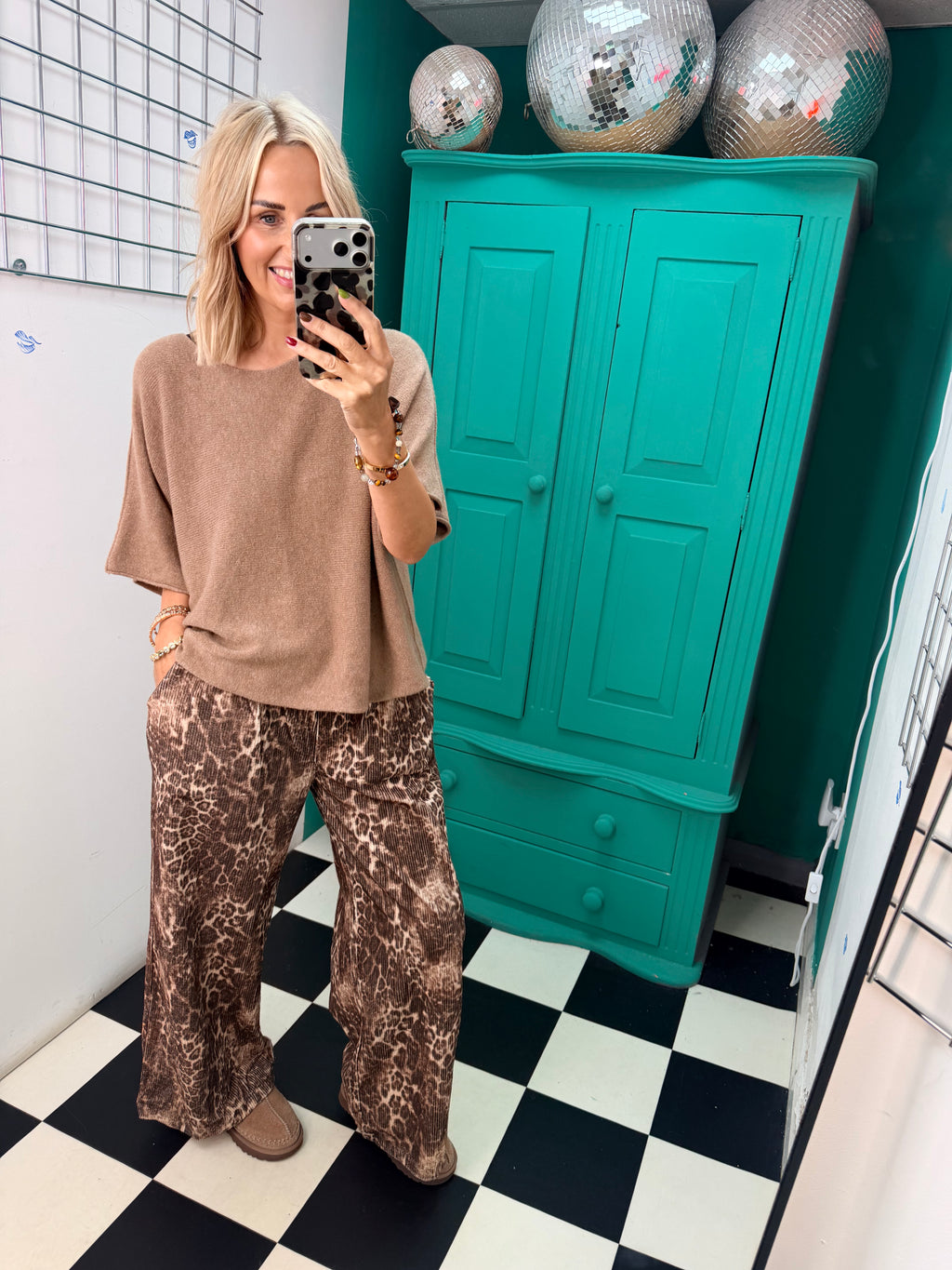 Leopard Cord Trousers