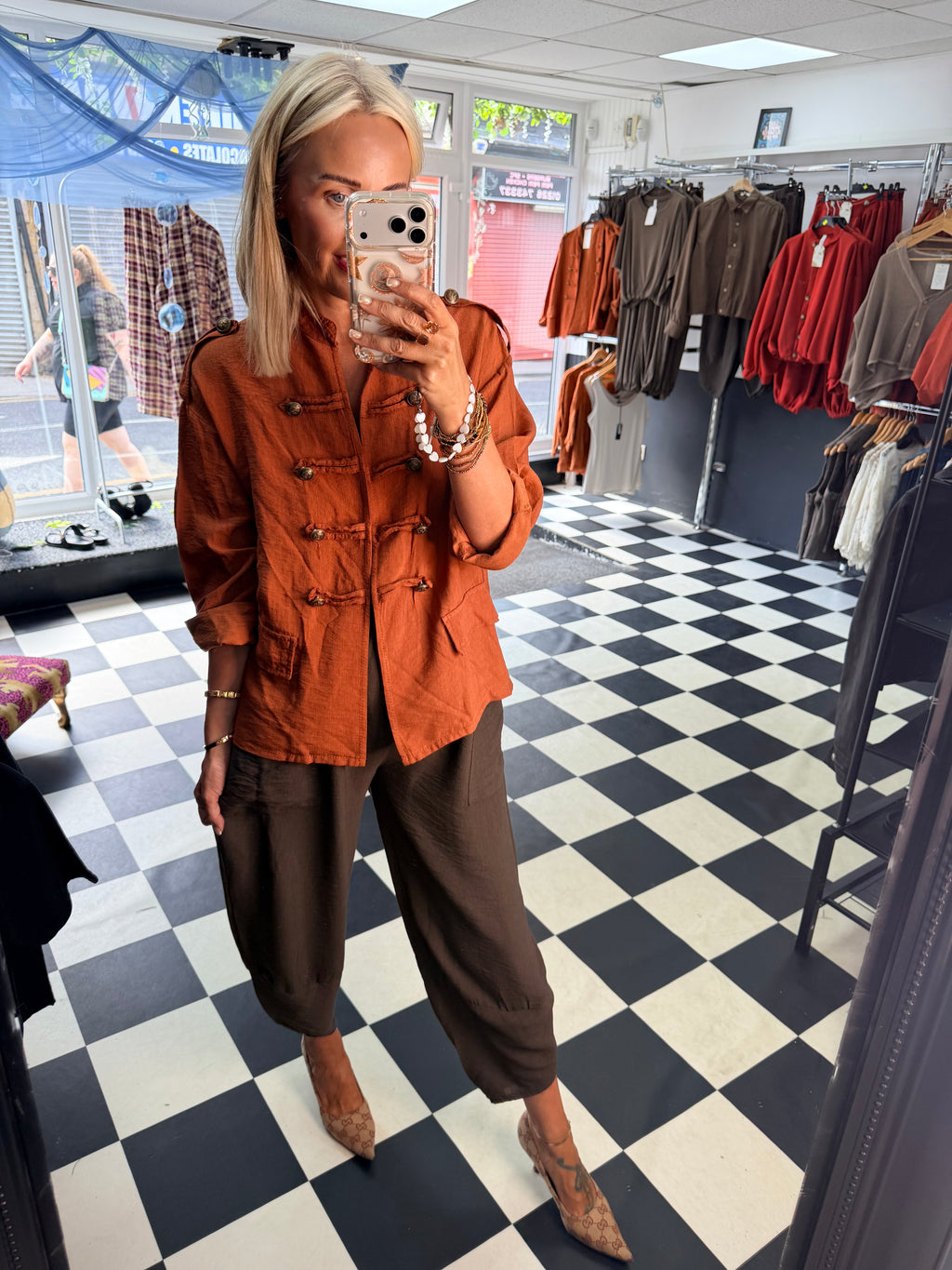Military Jacket Rust