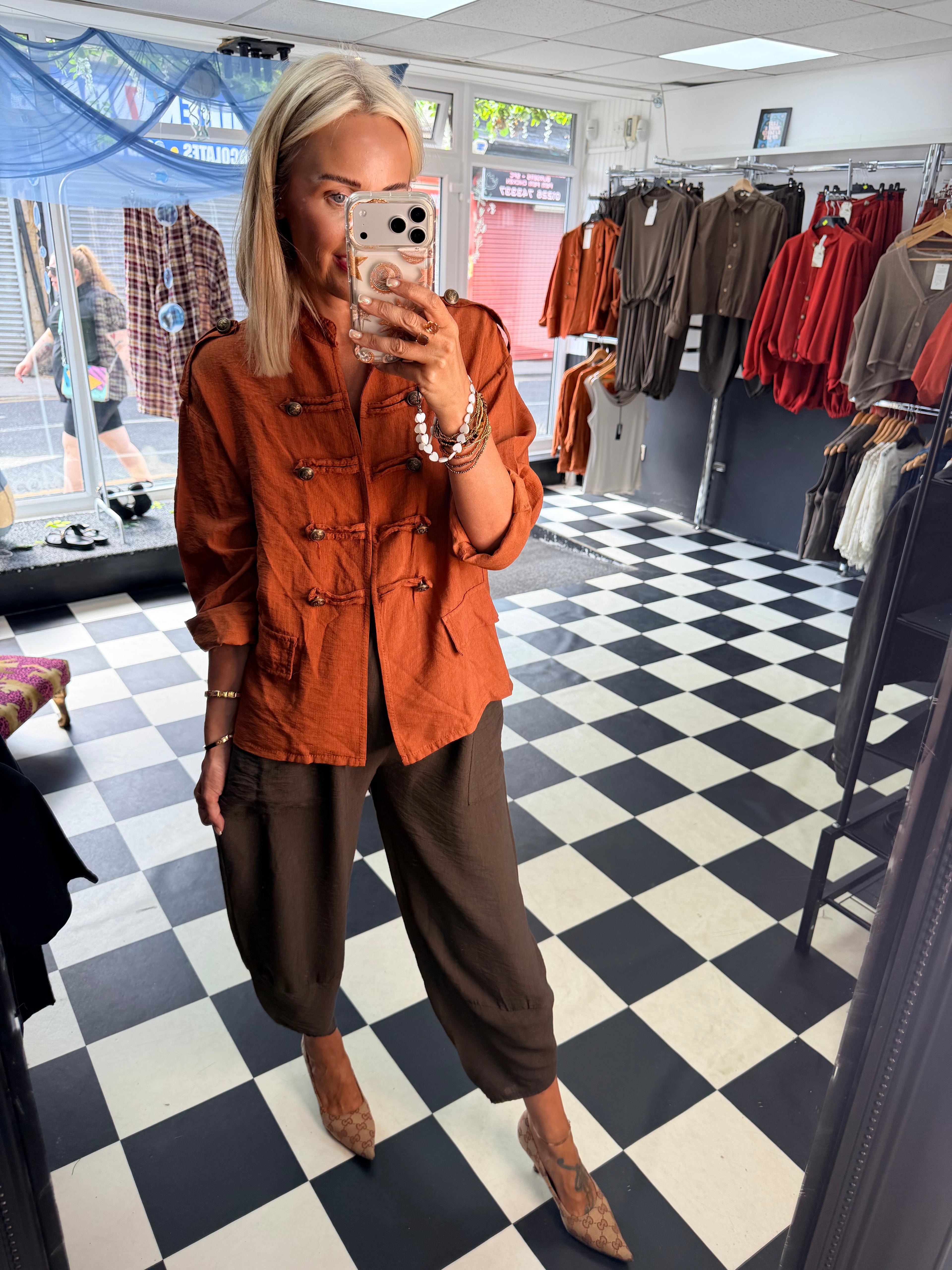 Military Jacket Rust