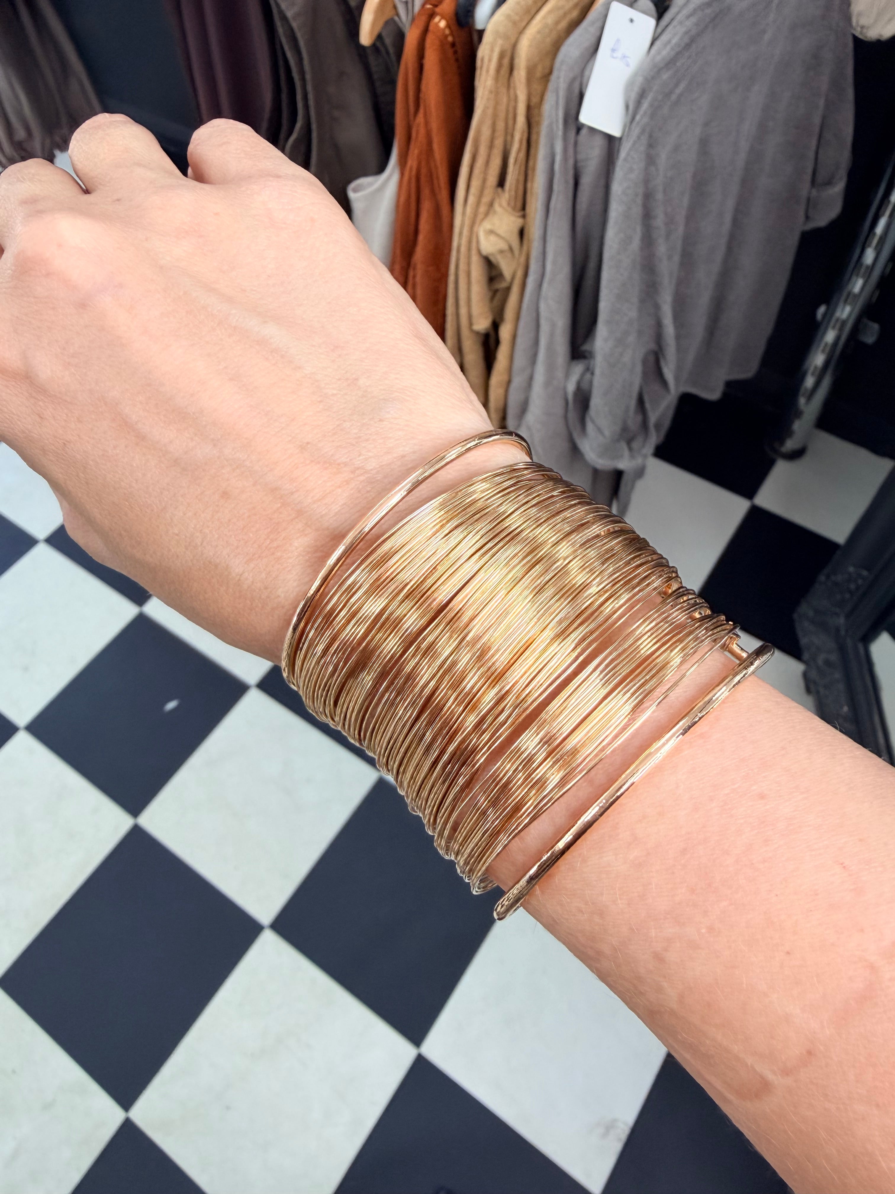Gold Cuff Bangle