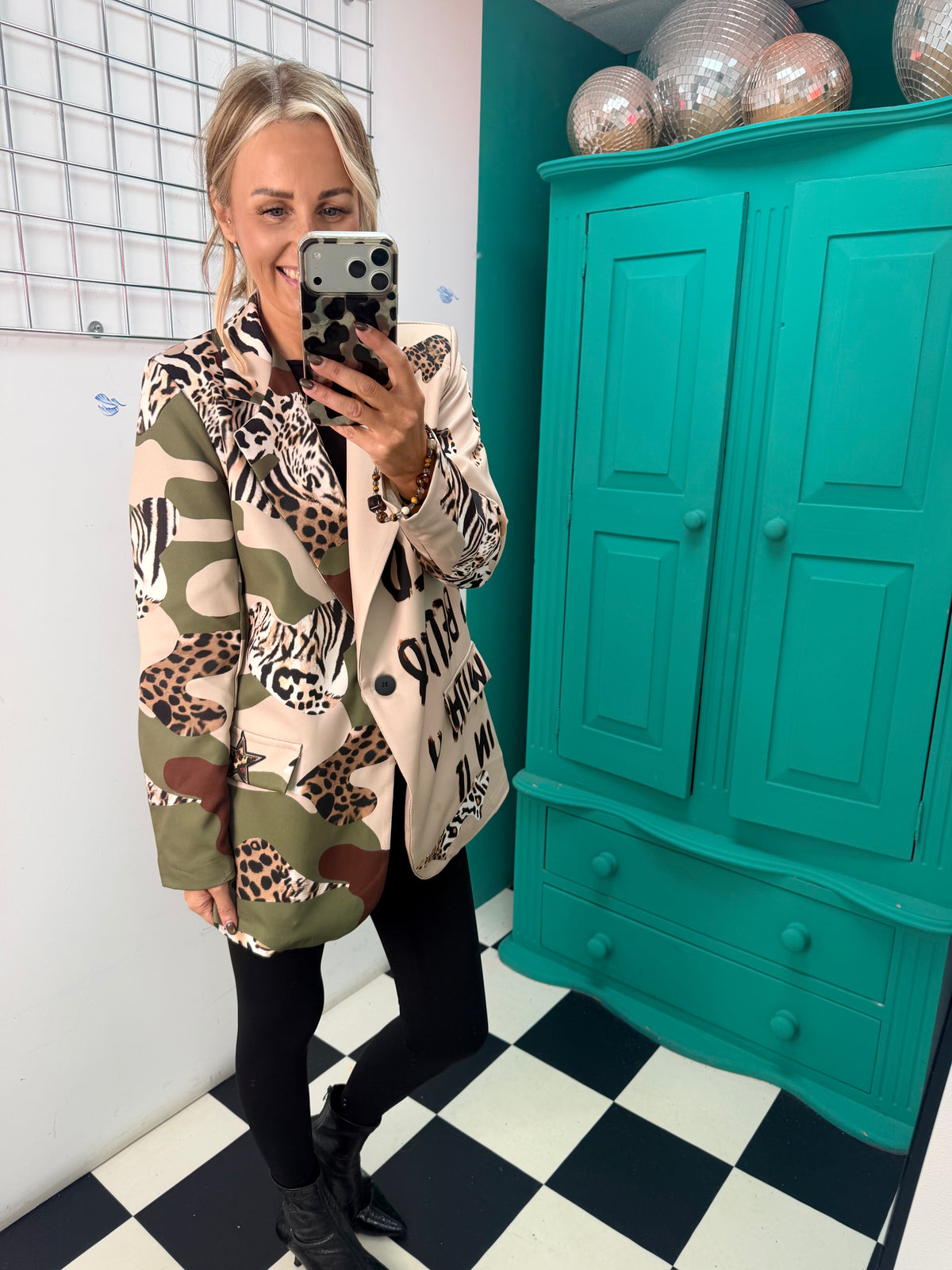 Wild Spirit Animal & Camo Blazer 🐆✌️