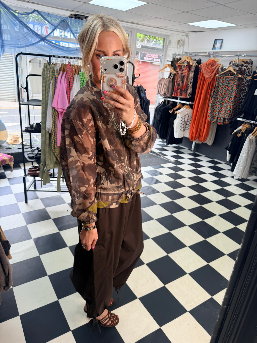 Lightweight Camo Jacket Mocha