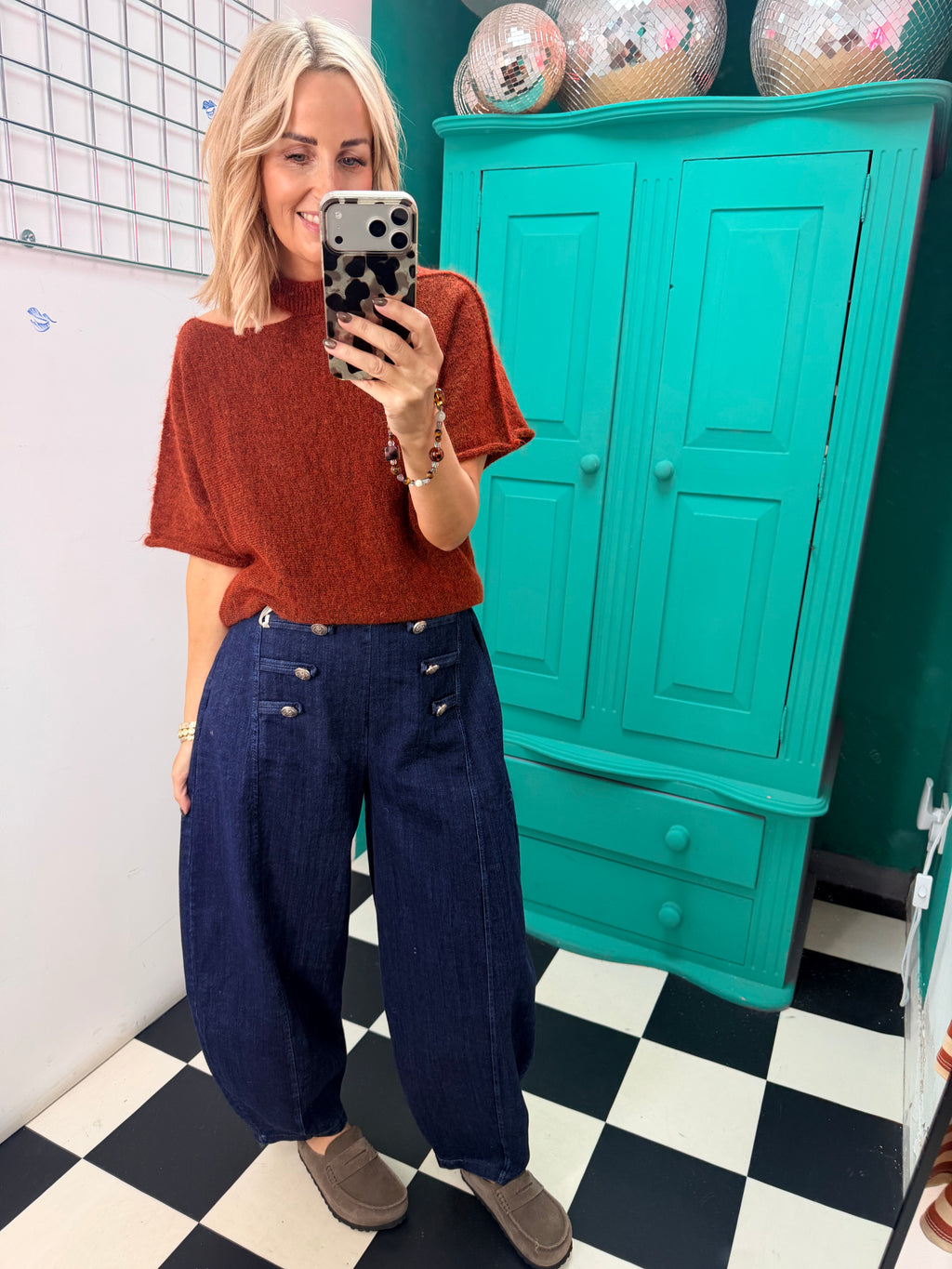 Military denim jean - Dark Demin