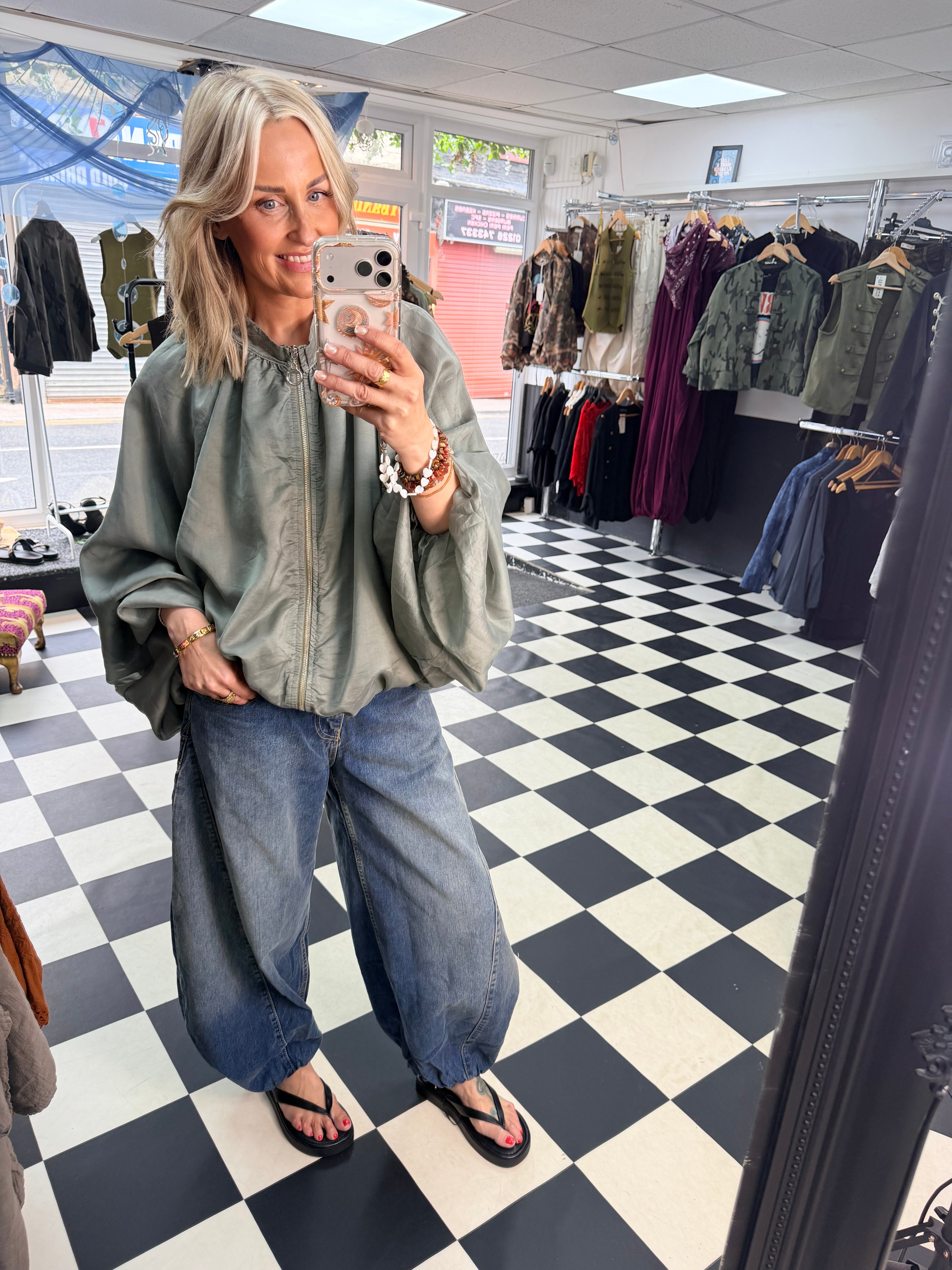 Balloon Jacket Khaki