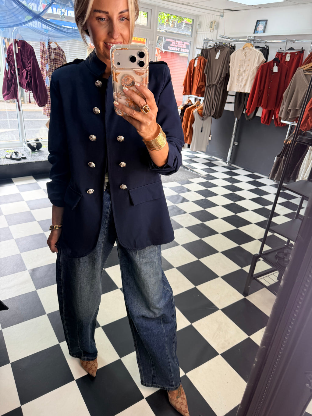 Military blazer Navy