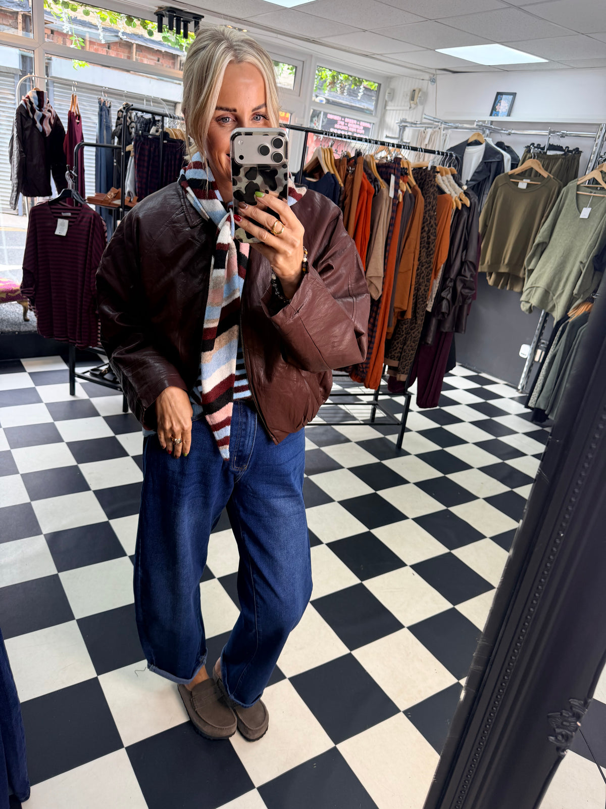 Penny Stripe Jumper Blue and Wine